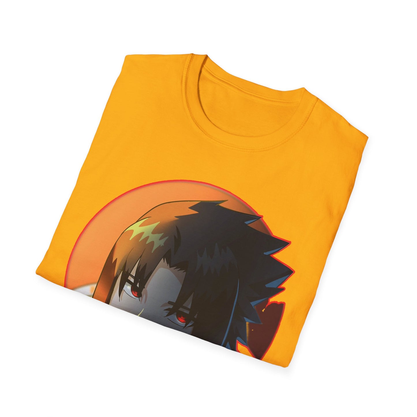 Anime-Inspired naruto Unisex Softstyle T-Shirt with Cool Character Design, Graphic Tee for Fans, Perfect for Gifts, Casual Wear, Unisex Apparel