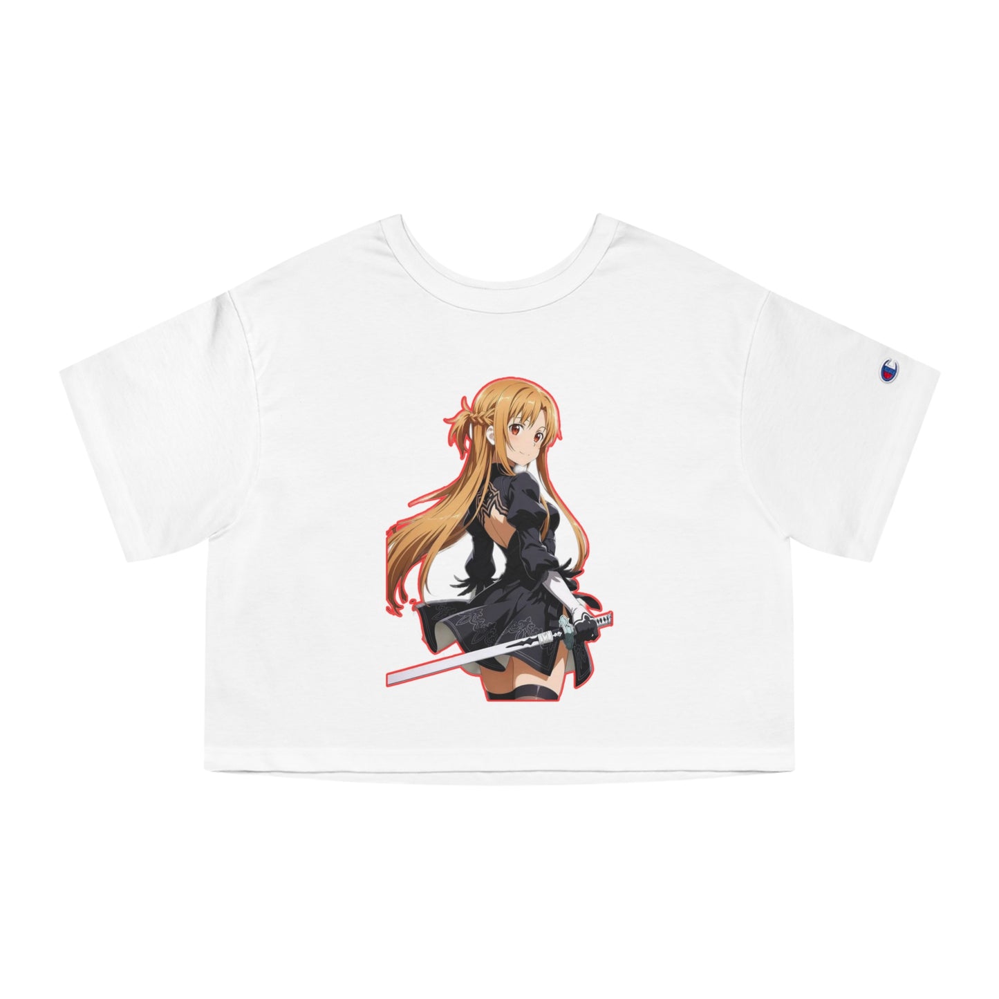 Anime-Inspired world of swords Cropped T-Shirt, Cool Graphic Tee, Stylish Summer Top, Casual Streetwear, Gifts for Anime Lovers