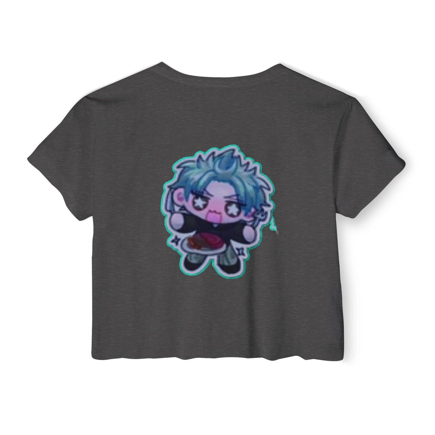 Trendy Women's initial D Festival Crop Top, Cute Graphic Tee, Summer Fashion, Festival Wear, Casual Street Style