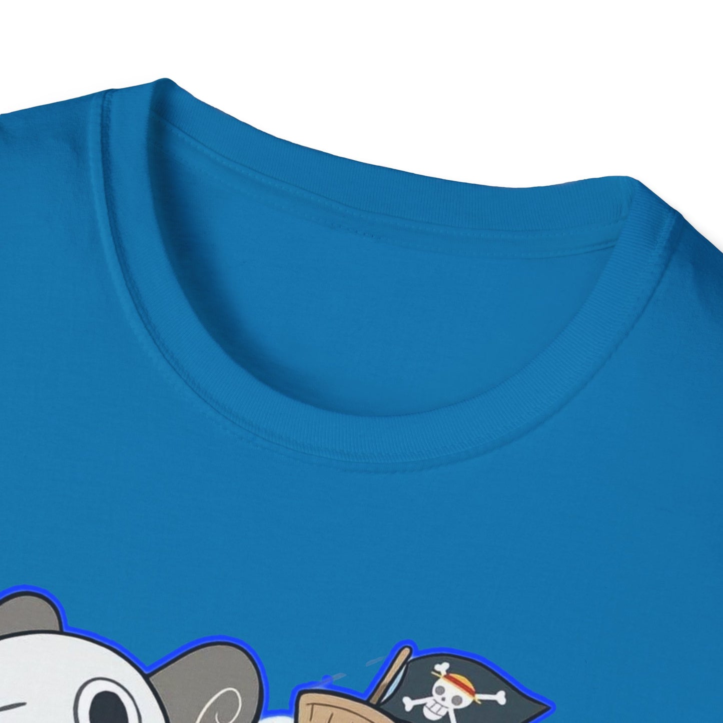 Cute Cartoon Character one piece 7 T-Shirt, Graphic Tee for Anime Lovers, Unisex Gift, Casual Wear, Softstyle Shirt
