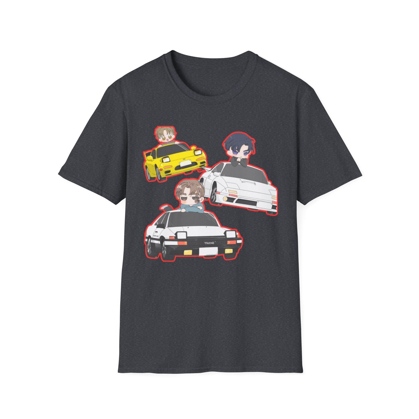 Anime Car initial D 2 Enthusiast T-Shirt, Cool Graphic Tee, Unisex Design, Perfect Gift for Gamers, Casual Streetwear, Fun Summer Shirt