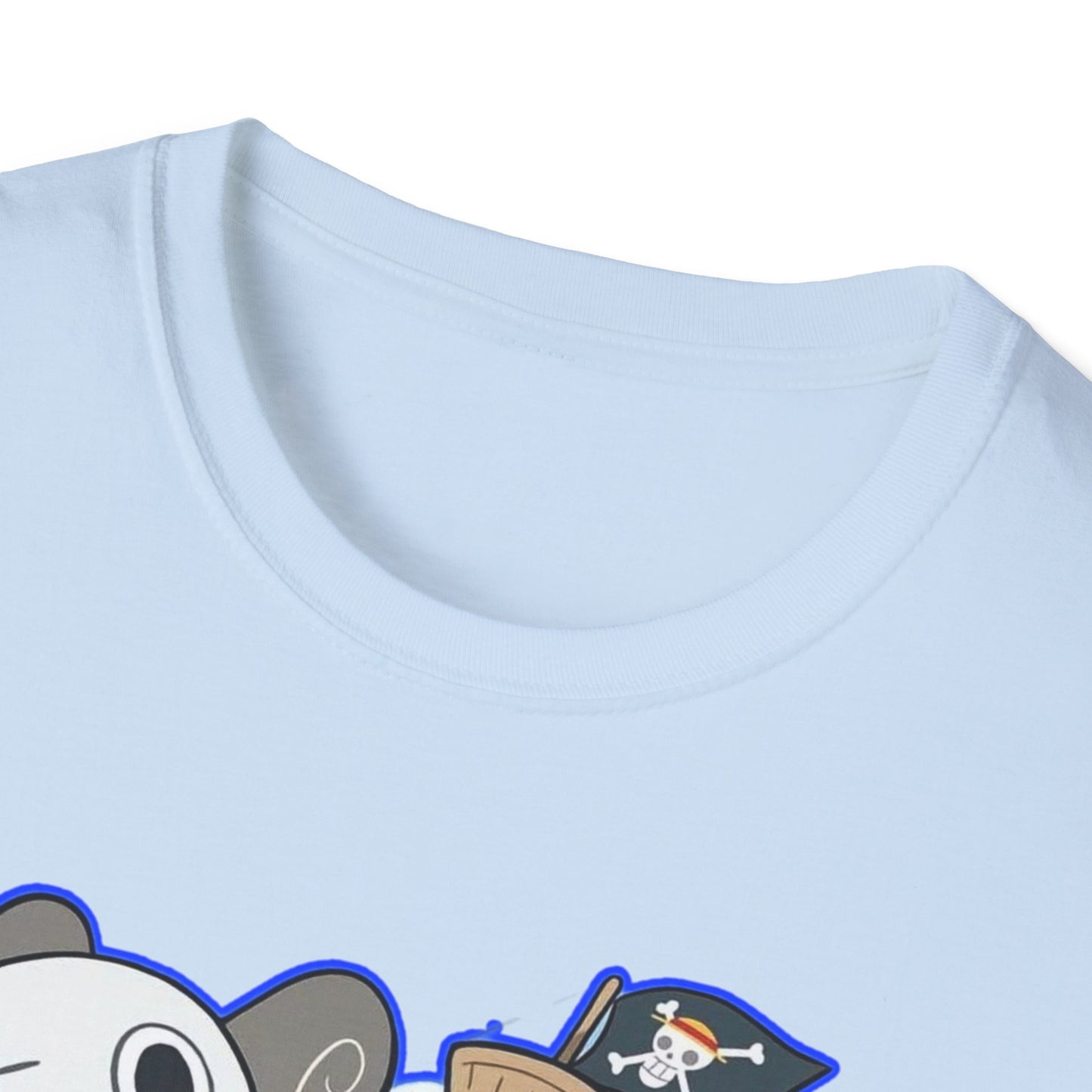 Cute Cartoon Character one piece 7 T-Shirt, Graphic Tee for Anime Lovers, Unisex Gift, Casual Wear, Softstyle Shirt