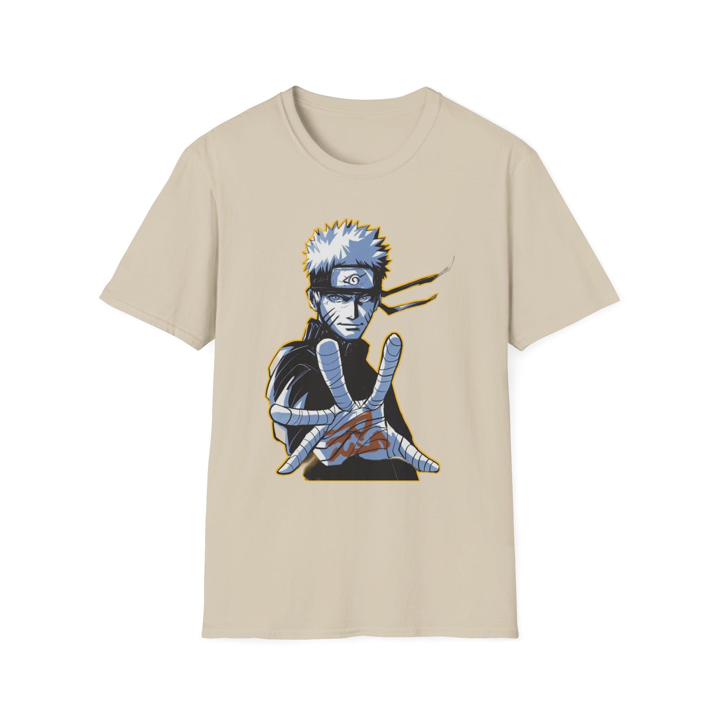 Naruto-Inspired Unisex Softstyle T-Shirt, Anime Fan Tee, Gifts for Cosplay, Comfy Everyday Wear, Perfect for Halloween and Birthdays