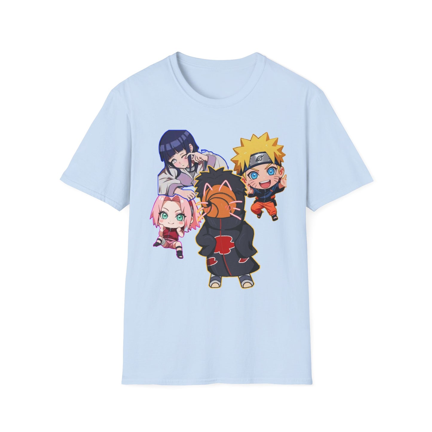 Anime Character Naruto 3T-Shirt, Softstyle Tee for Fans, Gift for Comic Lovers, Unisex Casual Shirt, Birthday Celebration Apparel, Otaku Fashion