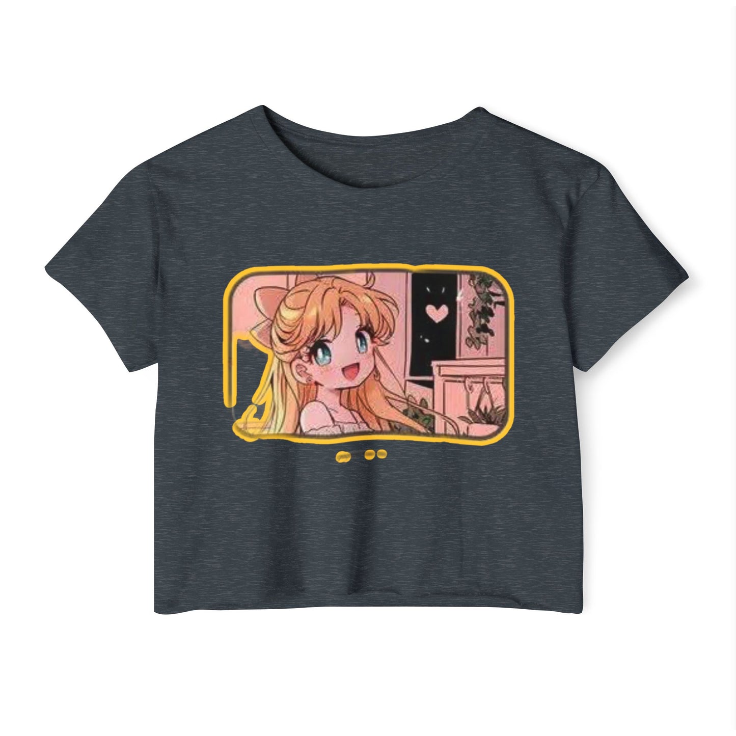 Trendy Women's  sailor moon 3 Festival Crop Top with Whimsical Design, Cute Summer Shirt, Boho Style Tee, Music Festival Outfit, Streetwear Fashion