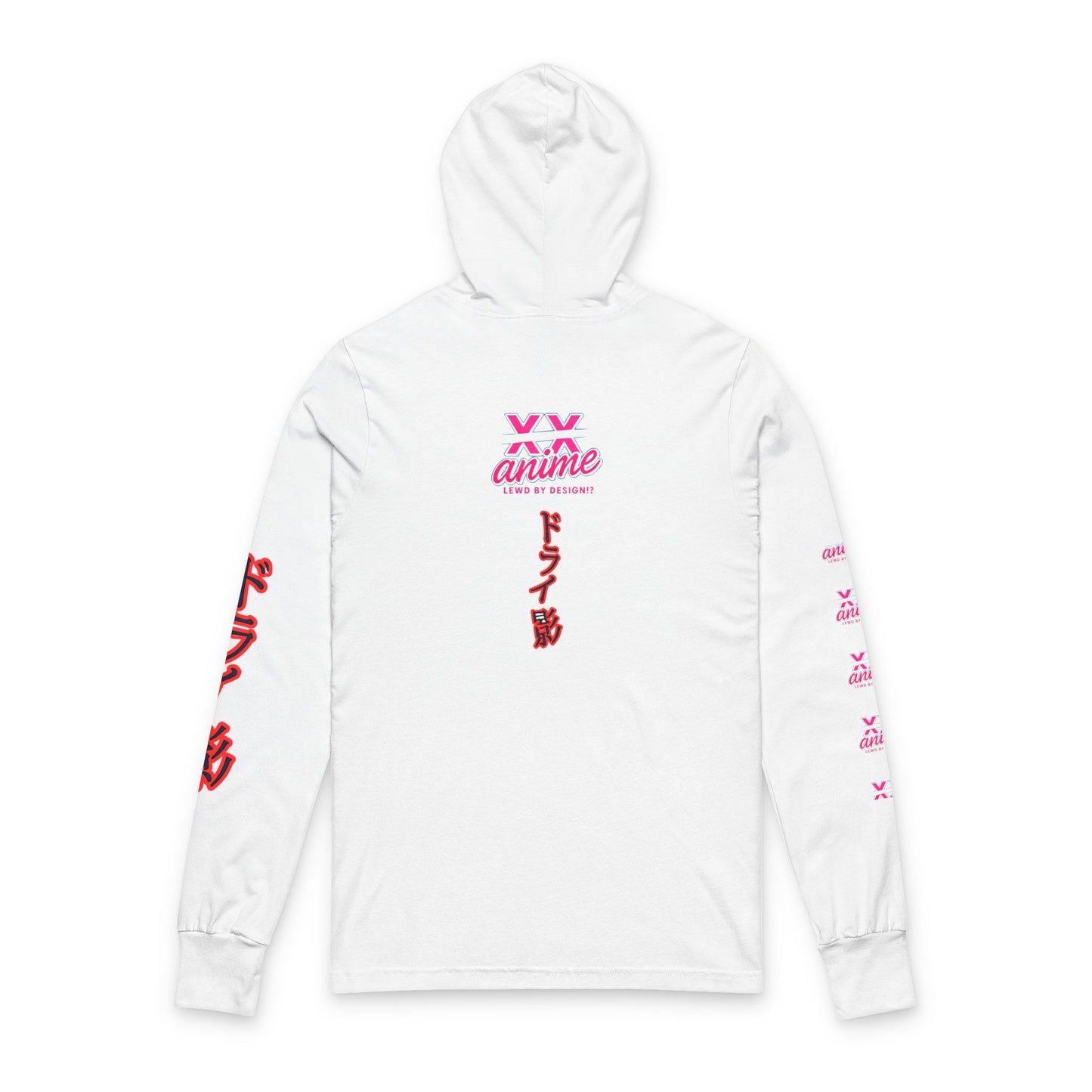 Anime-Inspired drykage Unisex Hooded Long Sleeve Tee, Graphic Tee, Streetwear, Casual Wear, Gift for Anime Lovers