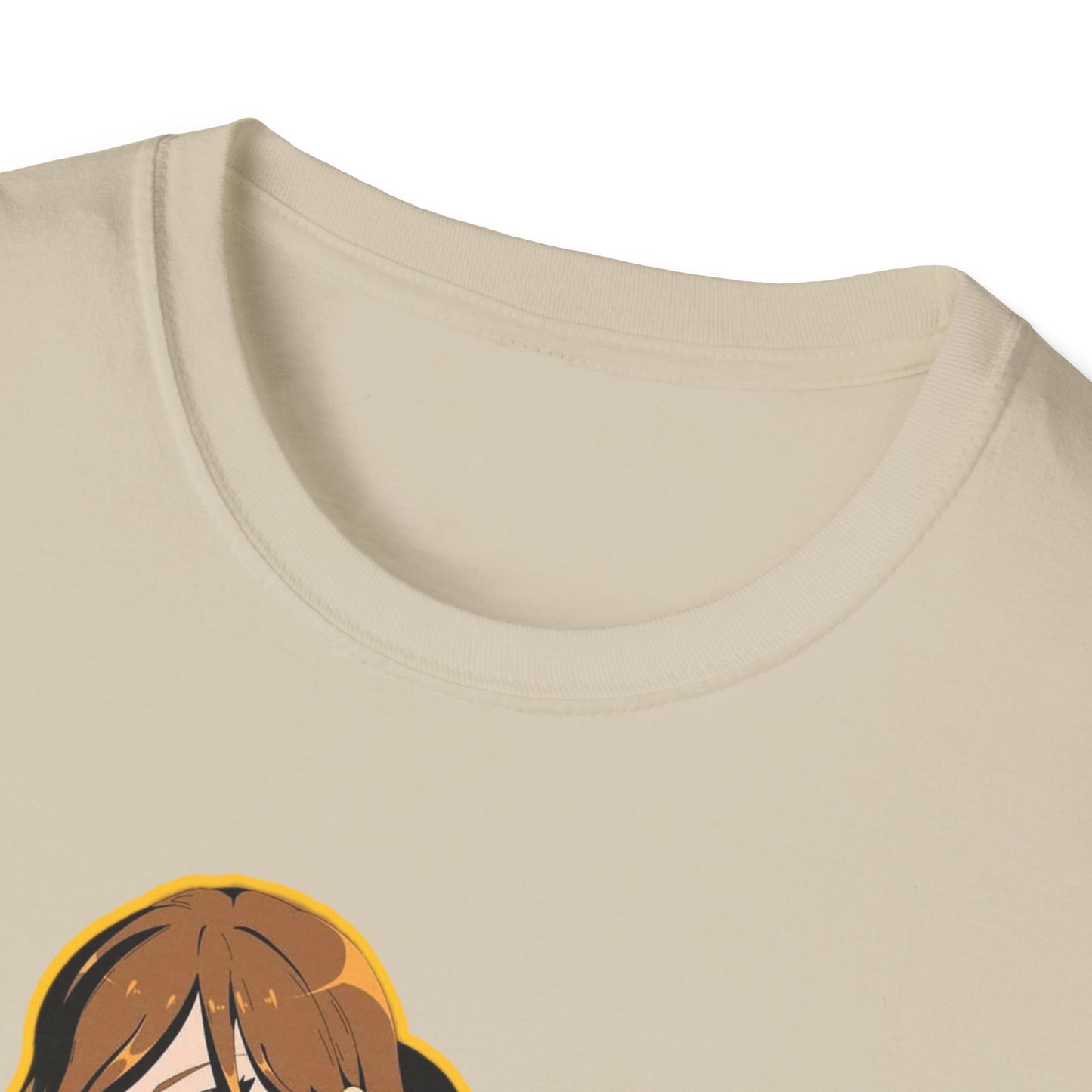 Chic Graphic one piece T-Shirt for Trendy Fashionistas, Unisex Softstyle Tee, Anime Art Apparel, Perfect Gift for Birthdays and Casual Outings