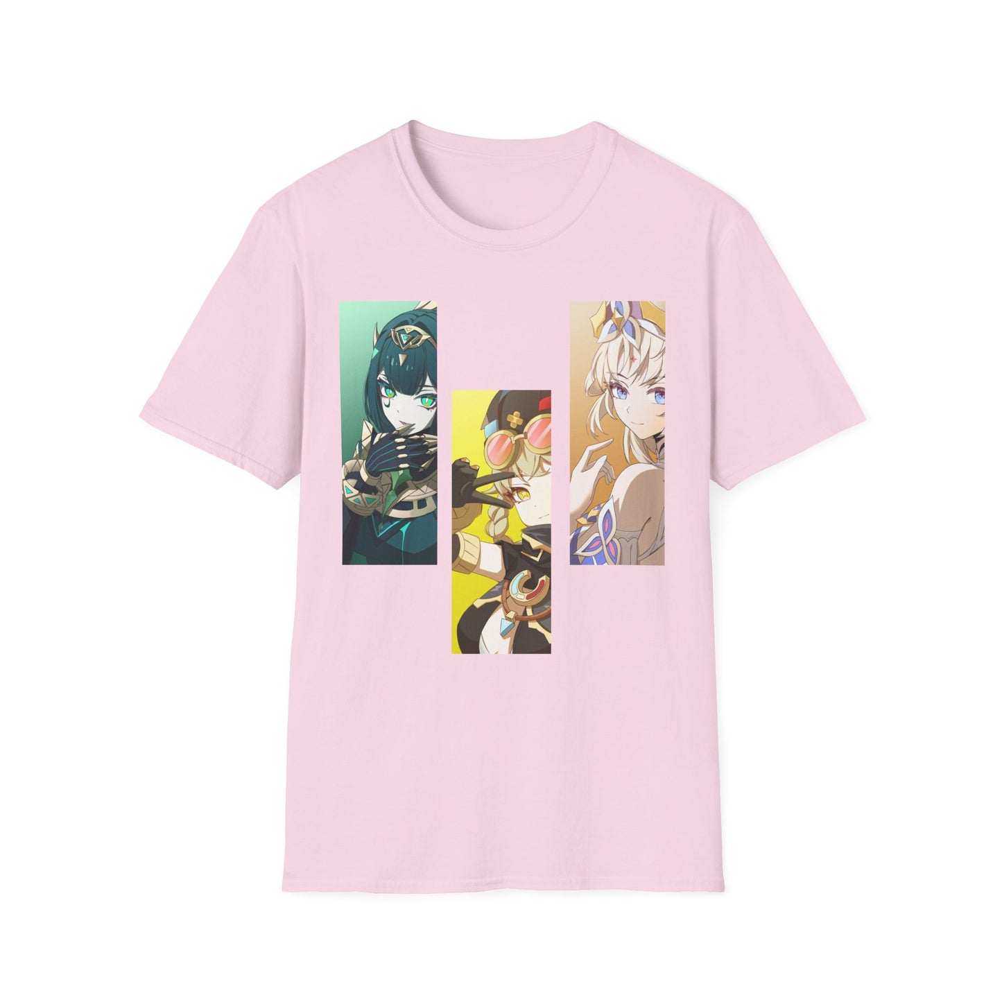 Anime-Inspired Unisex trio 2 Softstyle T-Shirt, Graphic Tee, Casual Wear, Gift for Anime Fans, Unique T-Shirt, Comfortable Streetwear