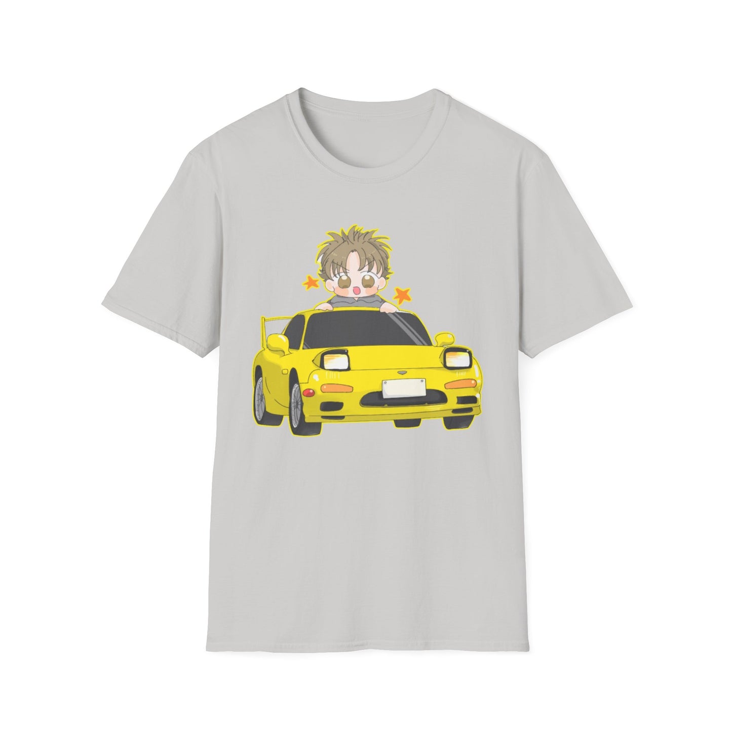 Cool Cartoon initial D 5 Car Unisex T-Shirt - Fun Gift for Car Lovers, Anime Fans, Birthday, Casual Wear, Everyday Style