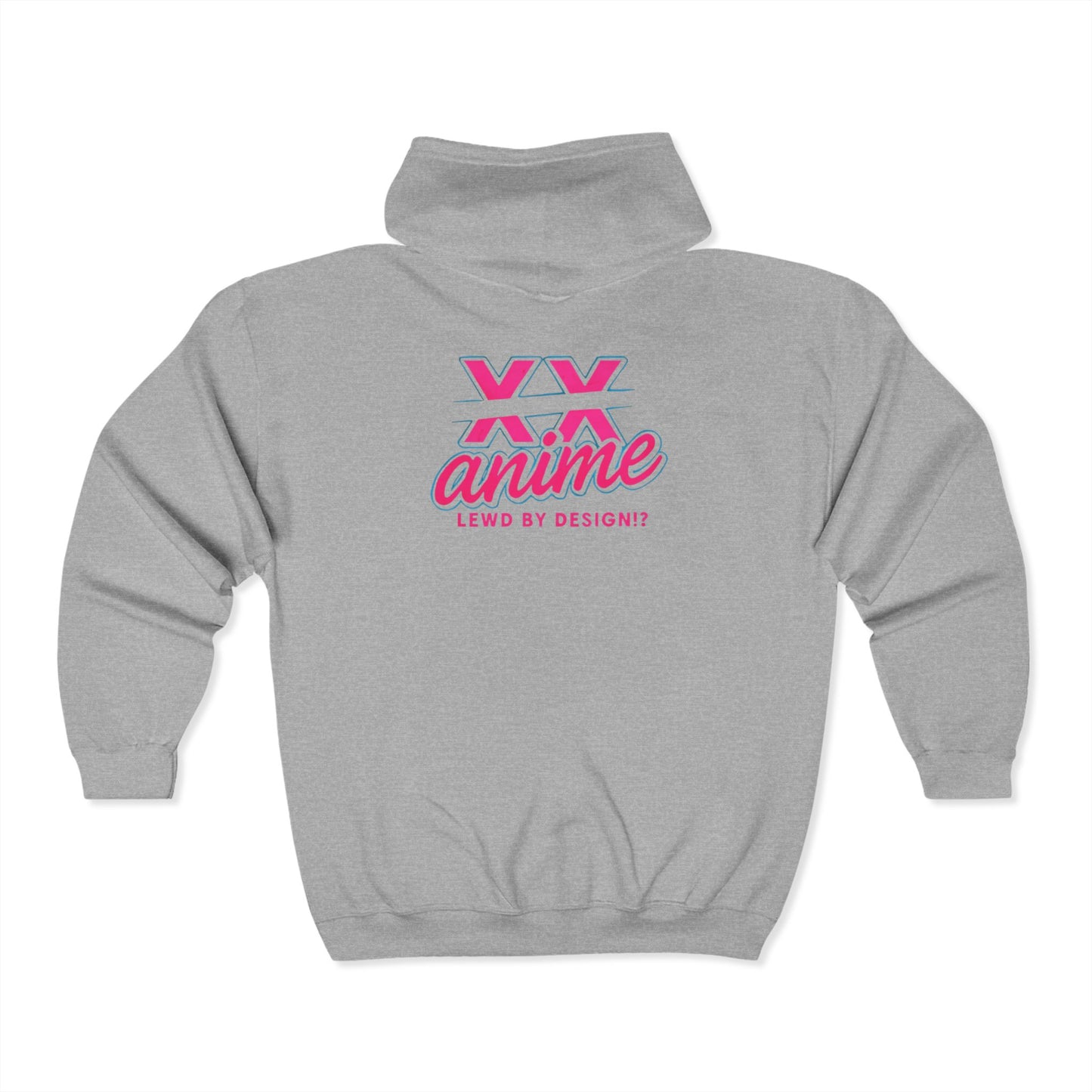 Anime-Inspired lewd Unisex Zip Hoodie, Graphic Hoodie, Casual Streetwear, Gift for Anime Fans, Trendy Apparel, Unique Anime Style