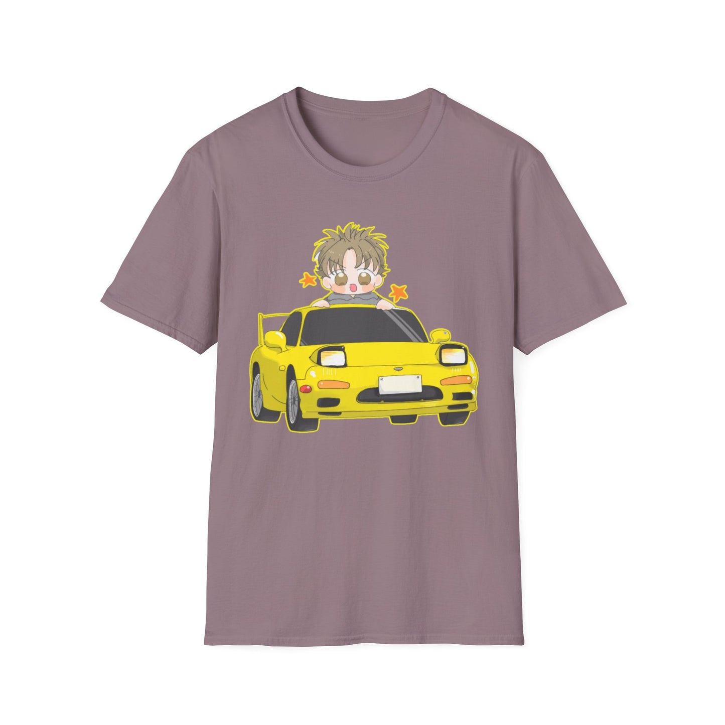 Cool Cartoon initial D 5 Car Unisex T-Shirt - Fun Gift for Car Lovers, Anime Fans, Birthday, Casual Wear, Everyday Style