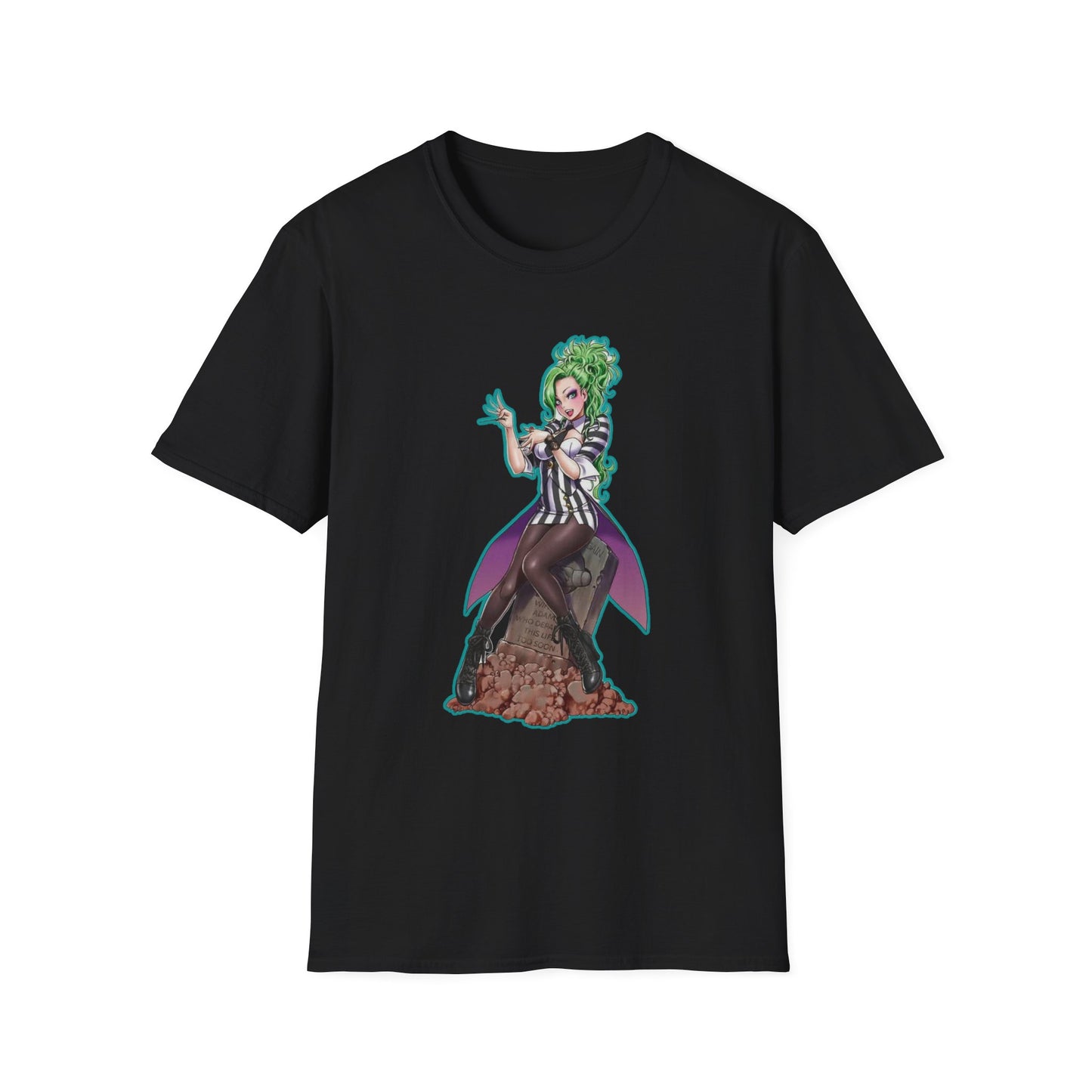 Anime-Inspired  spooky season masters of horror 4Unisex Softstyle T-Shirt, Unique Graphic Tee, Casual Wear, Gift for Anime Lovers, Trendy Fashion