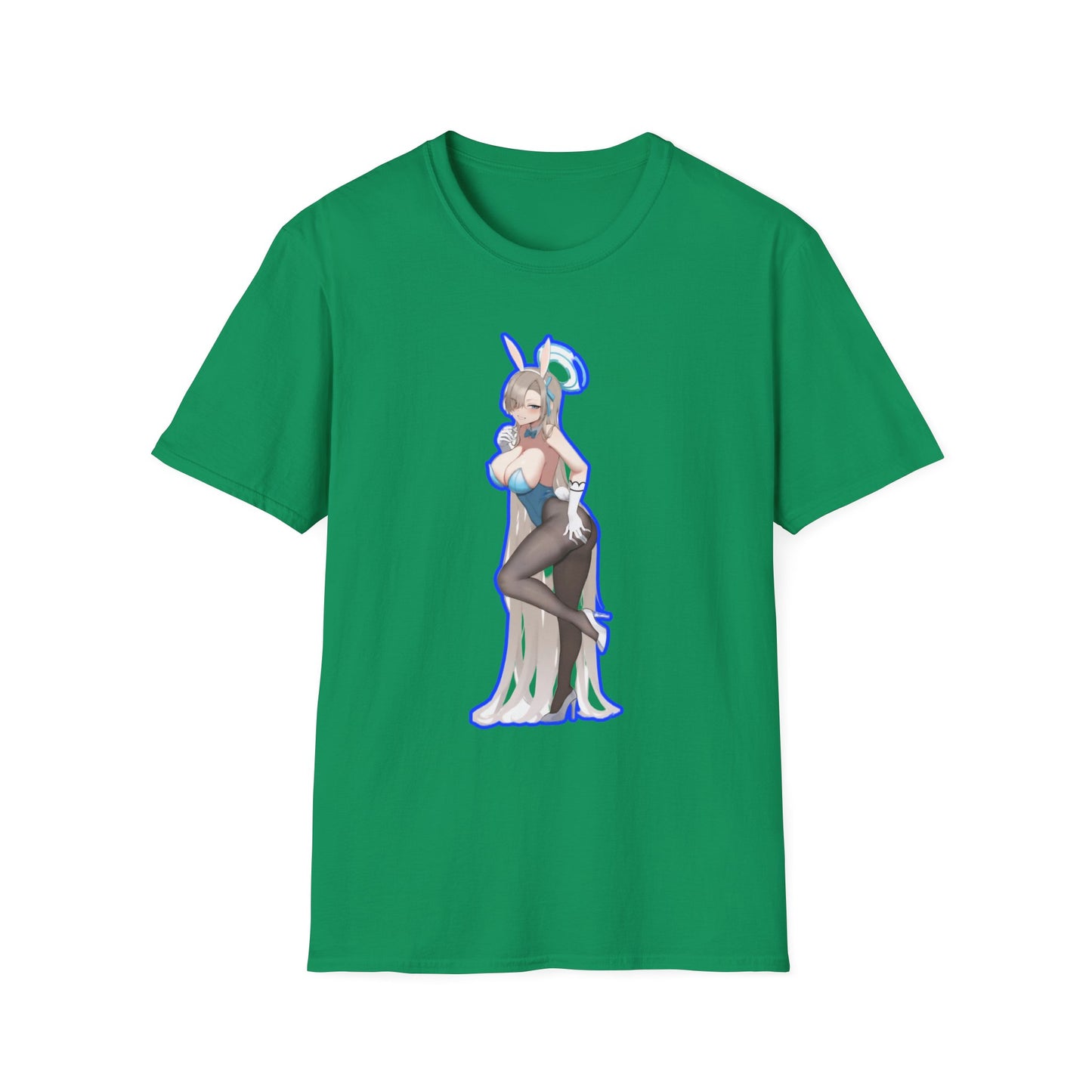 Cute Anime lewd style bunny 3-inspired Unisex T-Shirt with Playful Designs, Perfect for Niche Enthusiasts, Gift for Cosplay Events, Trendy Streetwear