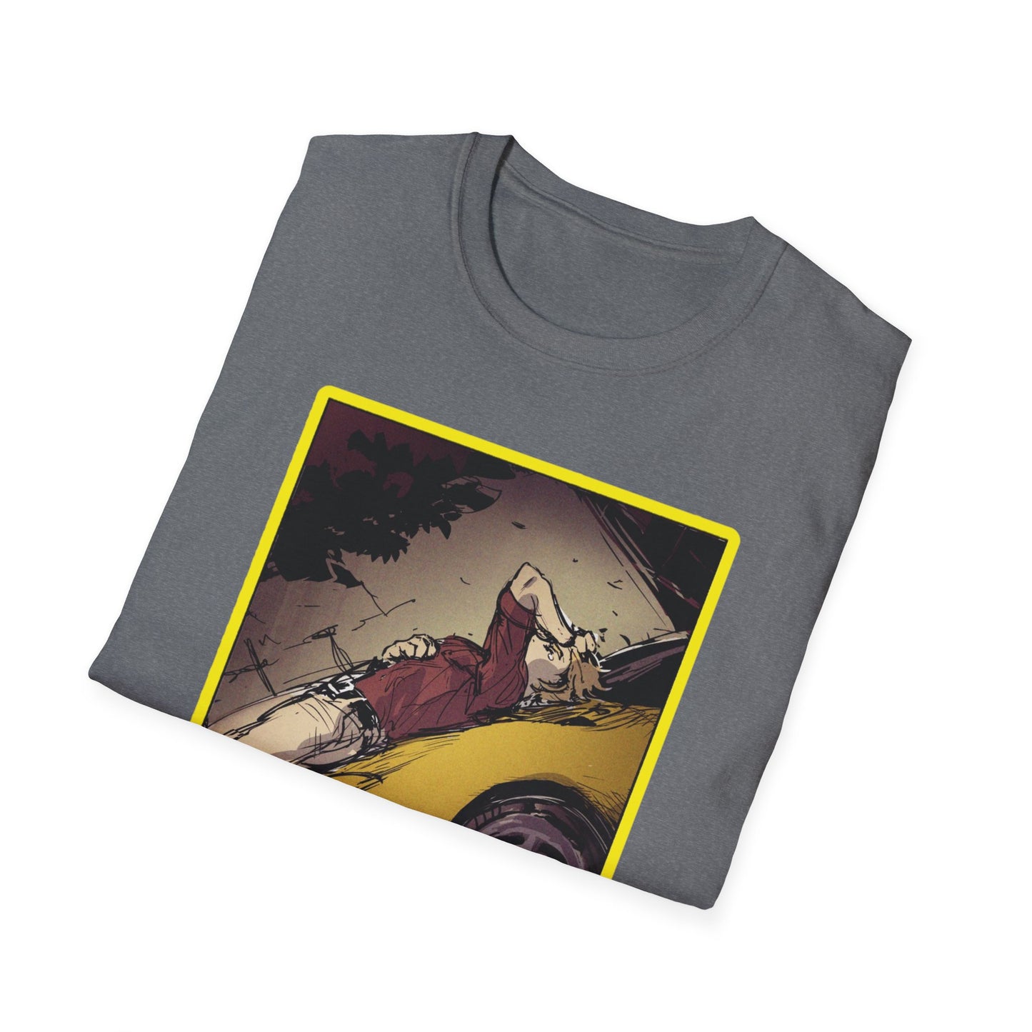 Retro Car Art initial D 11 Unisex Softstyle T-Shirt | Casual Fashion, Graphic Tee, Gift for Car Lovers, Streetwear, Vintage Aesthetic