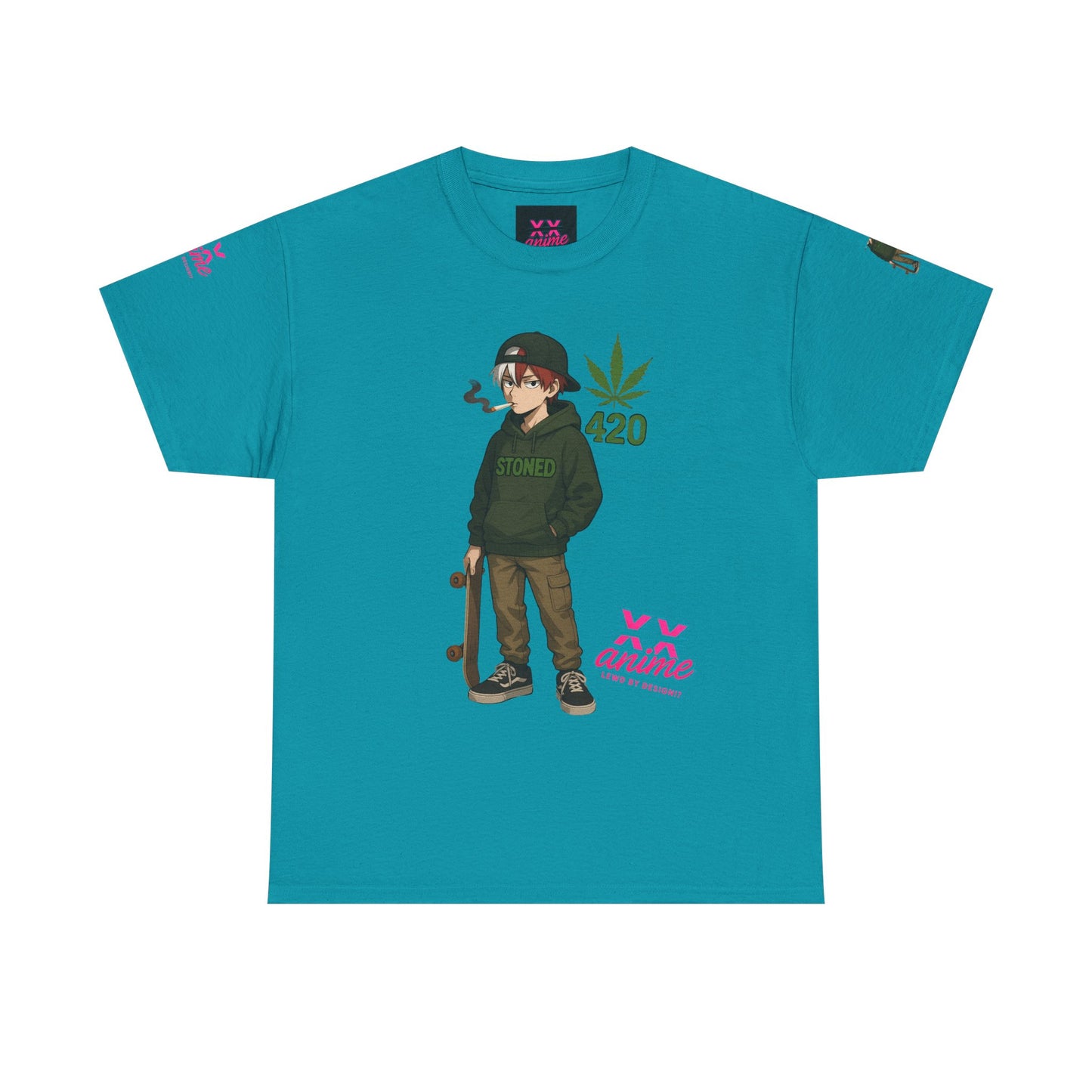 Anime-Inspired Unisex Heavy Cotton Tee, Streetwear, Gamer Style Shirt, Cool Graphic T-Shirt, Casual Anime Fashion, Perfect for 420 [...]