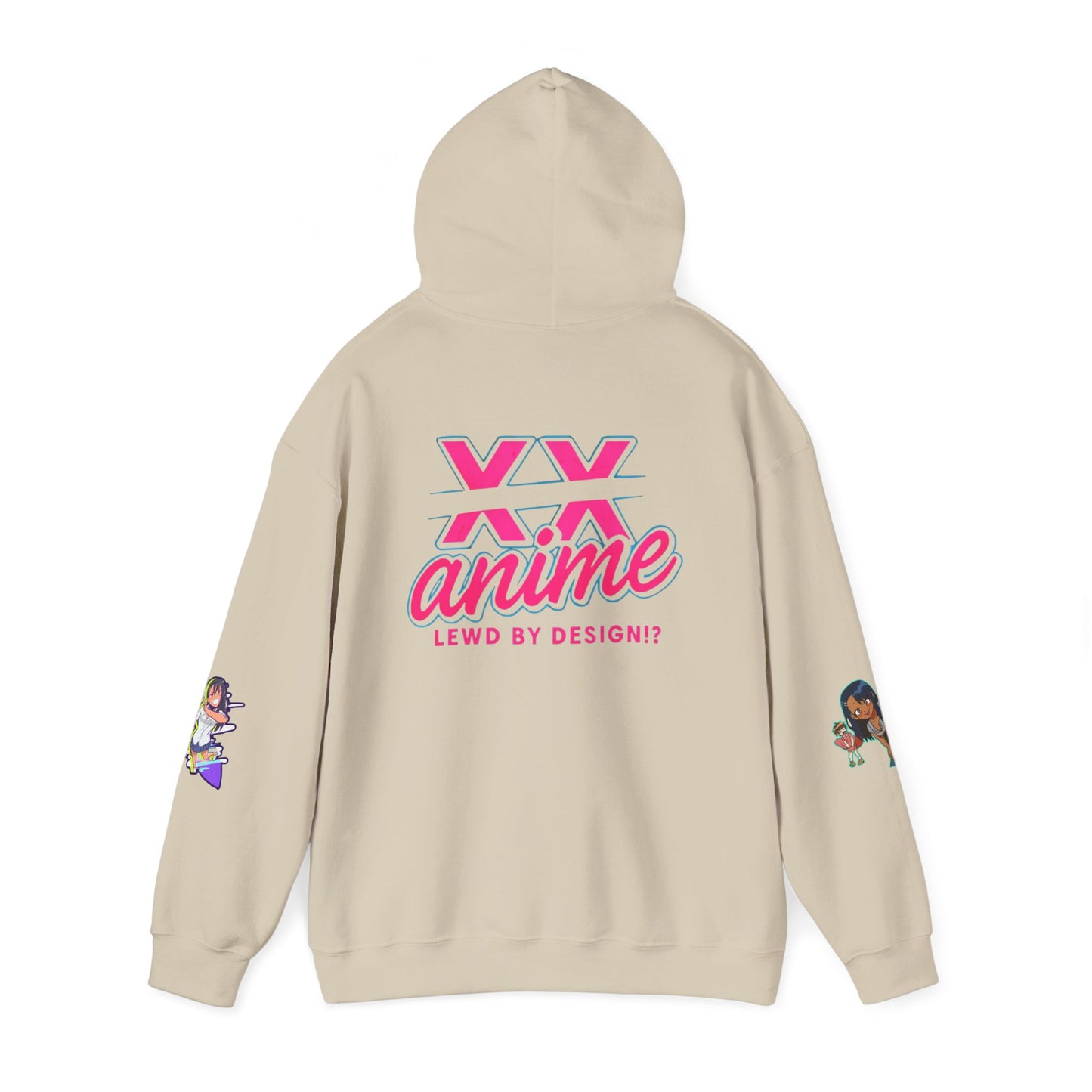 Anime-Themed Hoodie with Playful Graphics, Gift for Anime Fans, Cozy Lounge Wear, Casual Streetwear, Unique Gift Idea
