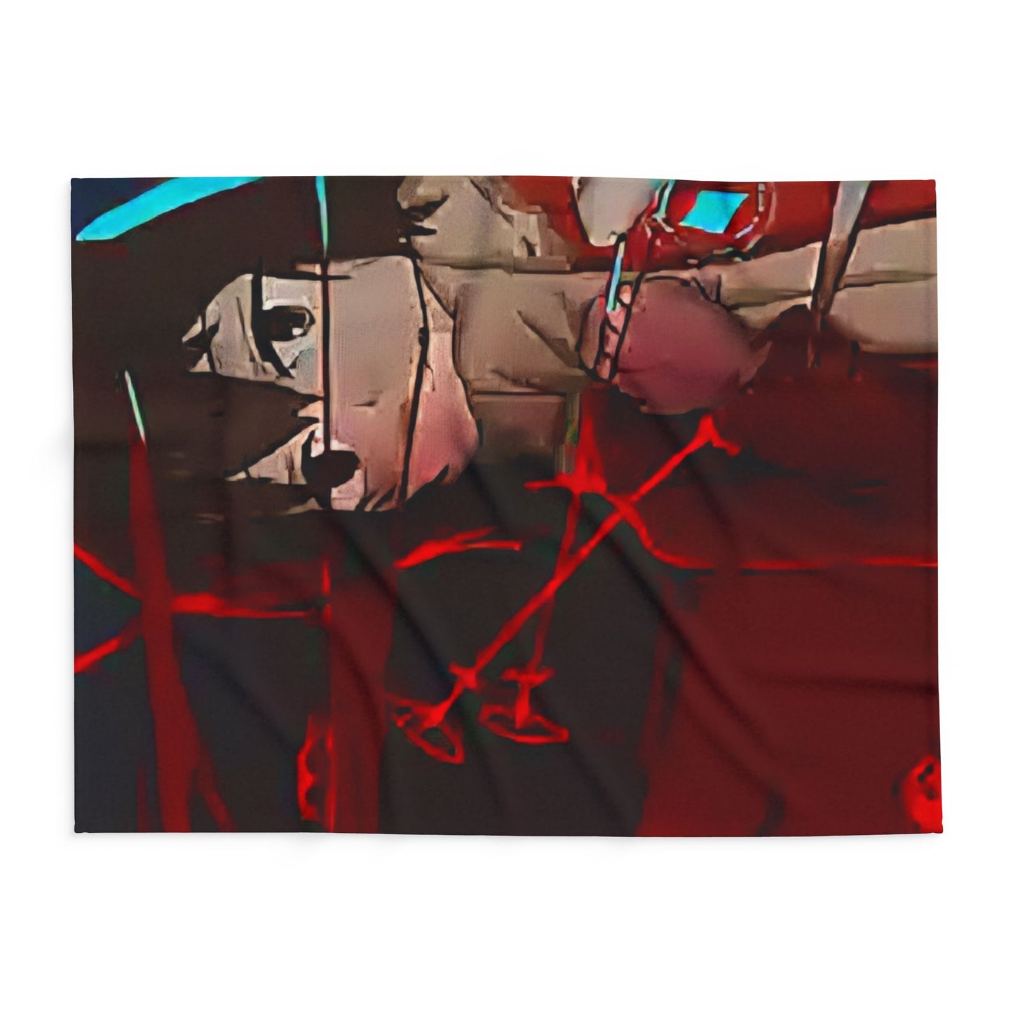 Cozy Arctic erased Fleece Blanket - Perfect for Anime Lovers, Home Decor, Snuggling, Gifts for Her, Cozy Nights