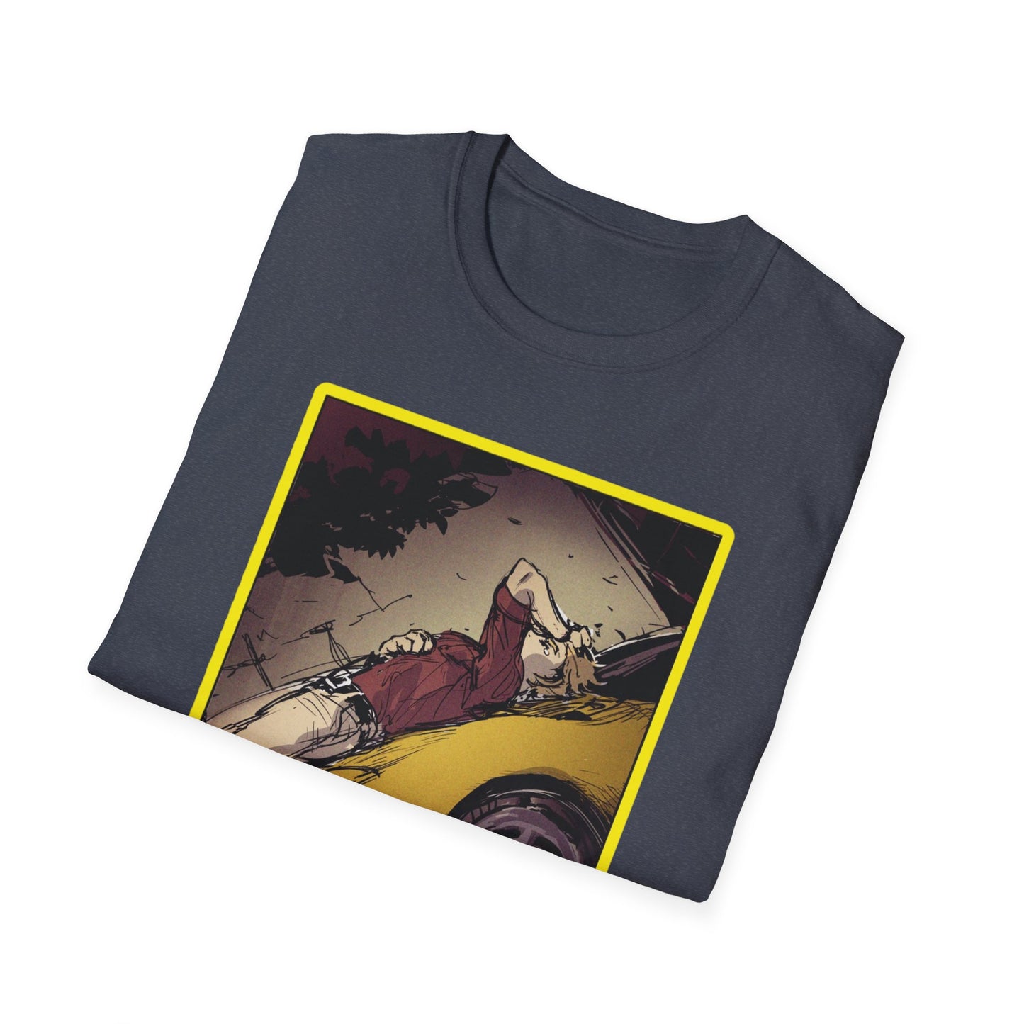 Retro Car Art initial D 11 Unisex Softstyle T-Shirt | Casual Fashion, Graphic Tee, Gift for Car Lovers, Streetwear, Vintage Aesthetic