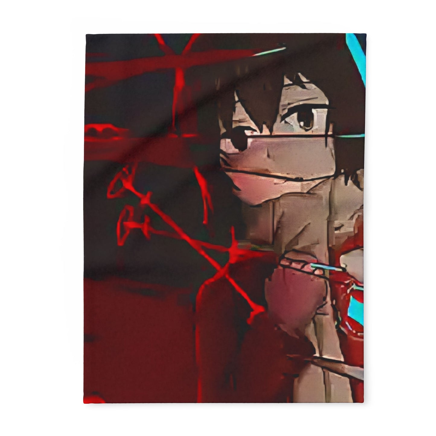 Cozy Arctic erased Fleece Blanket - Perfect for Anime Lovers, Home Decor, Snuggling, Gifts for Her, Cozy Nights