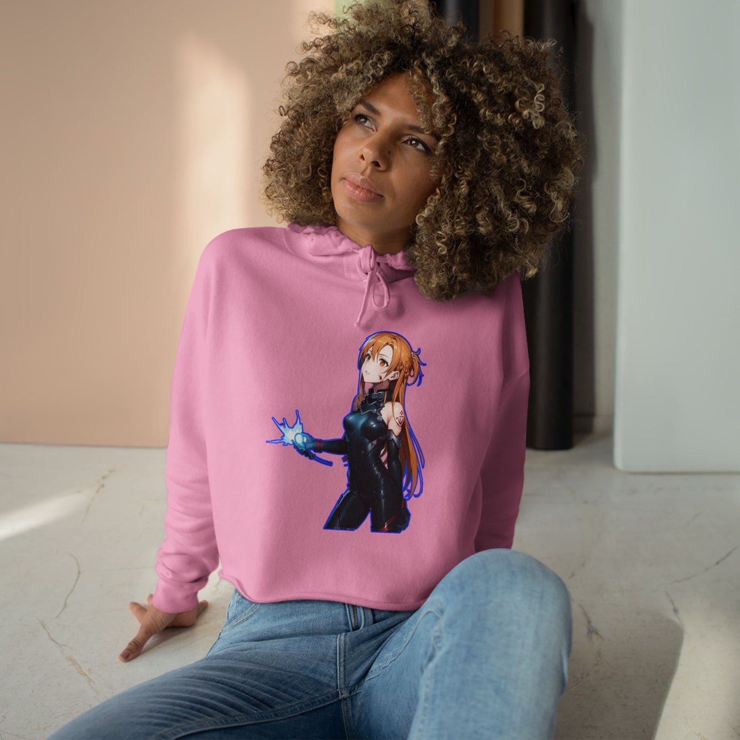 Copy of Trendy Crop Hoodie sao 2 with Unique Designs, Anime Aesthetic, Casual Streetwear, Gift for Fans, Fashion Statement