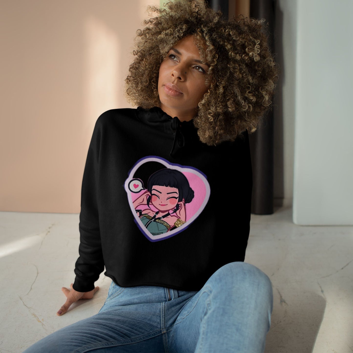 Idol style 2 Crop Hoodie, Stylish Casual Wear, Gift for Anime Fans, Perfect for Parties & Events, Unique Trendy Apparel