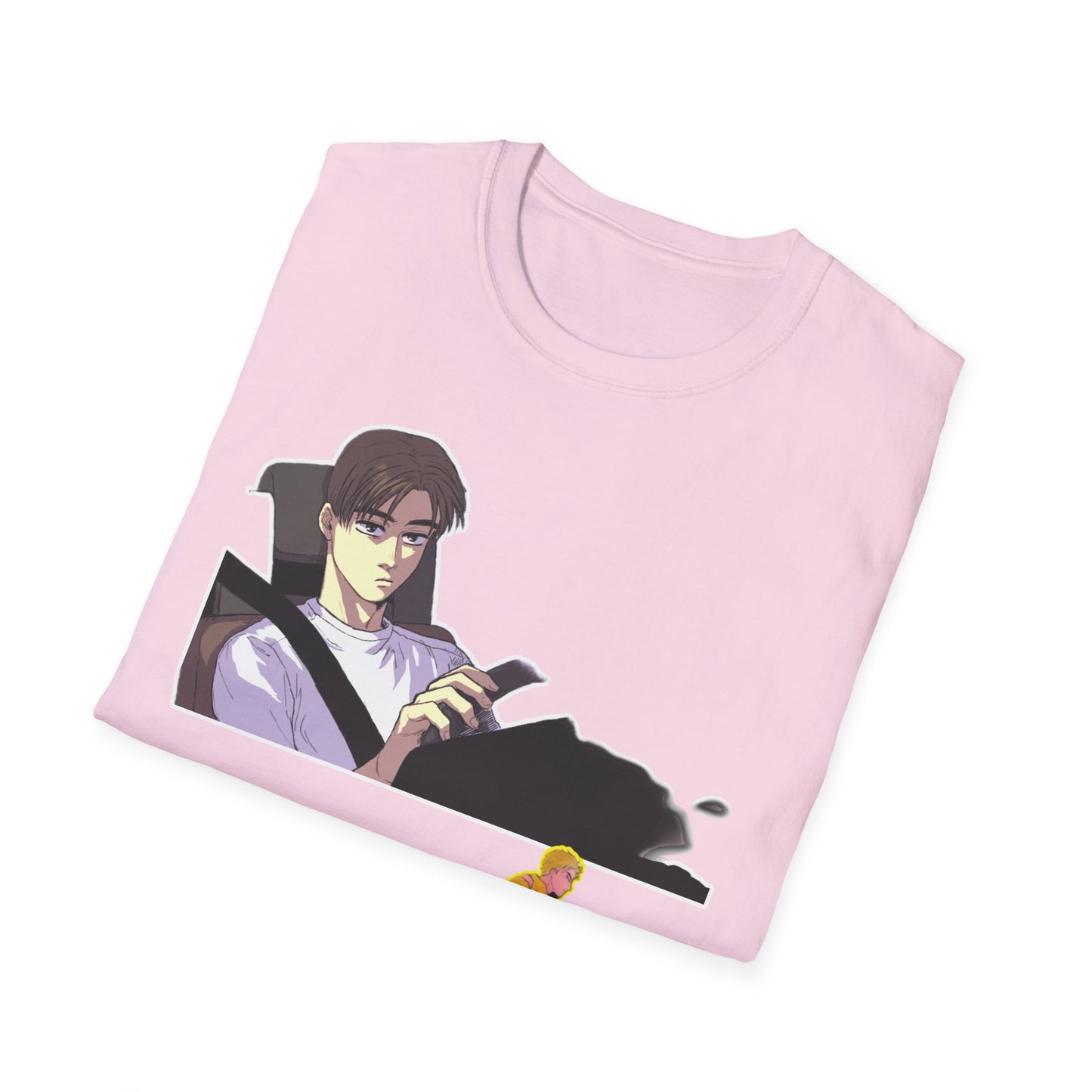 Anime-Inspired Unisex initial D 9 Softstyle T-Shirt, Graphic Tee, Casual Wear, Gift for Fans, Streetwear Style, Soft Cotton Top
