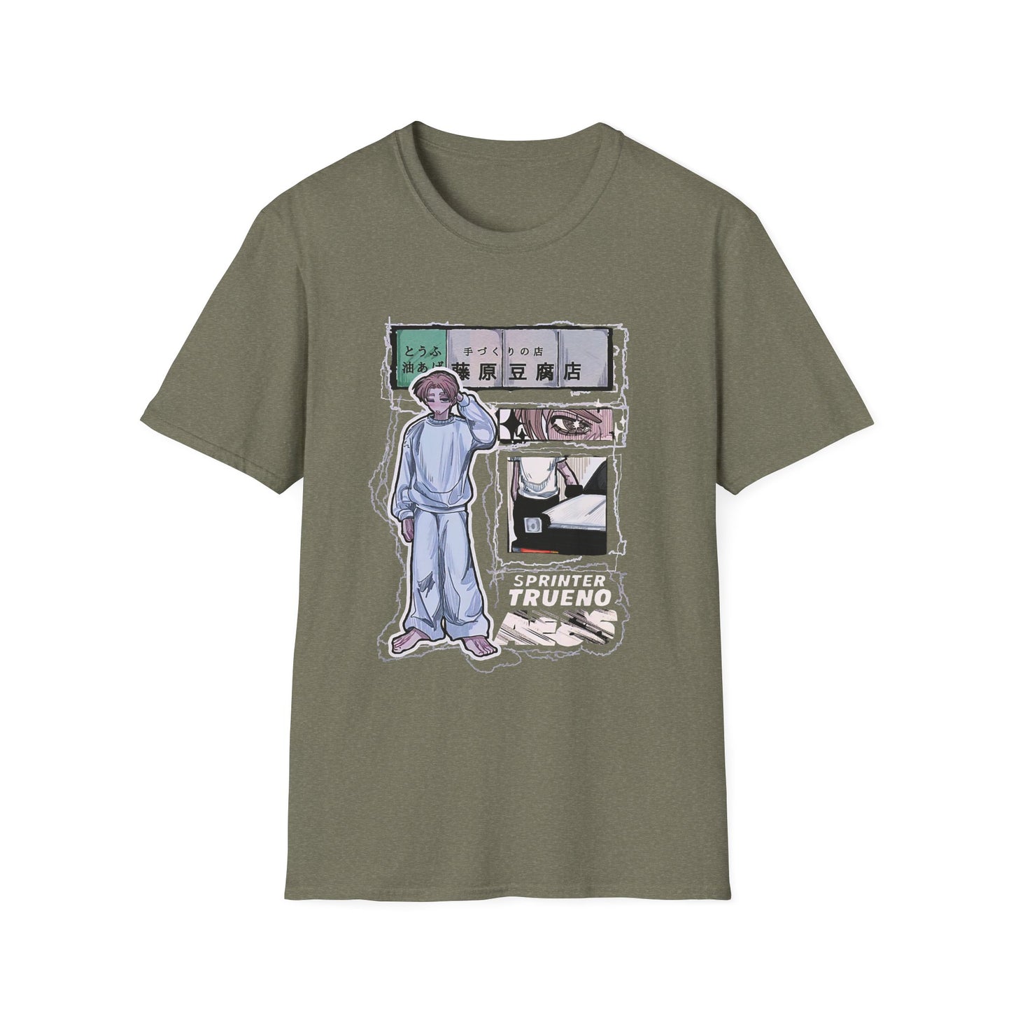 Whimsical Artistic initial D 10 Unisex Softstyle T-Shirt, Casual Wear, Graphic Tee, Creative Gift, Everyday Fashion, Unique Art Top