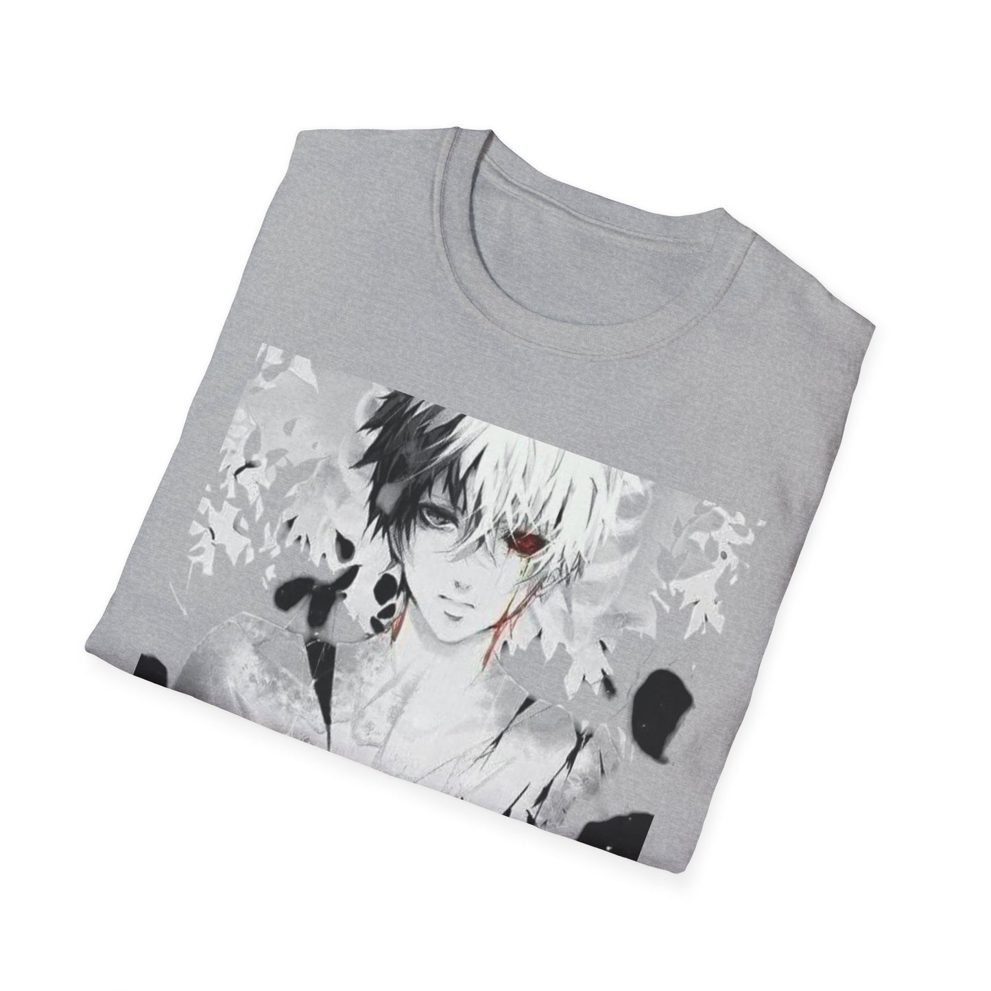 Anime Art Unisex tokyo ghoul style 2Softstyle T-Shirt | Perfect Gift for Fans, Graphic Tee, Casual Wear, Cosplay, Every Day Comfort