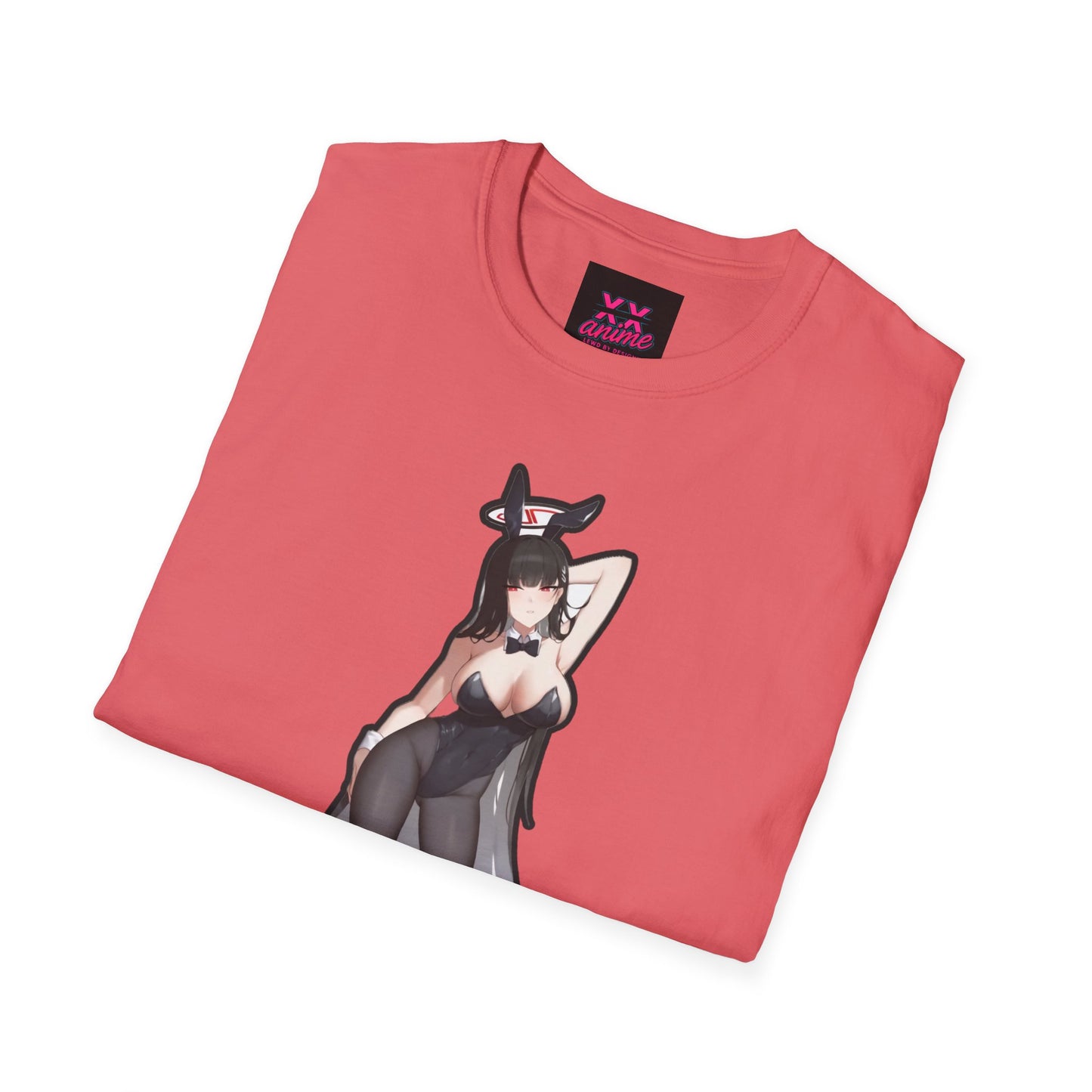 Anime-Inspired Witchy lewd bunny 2 T-Shirt: Spooky Season Vibe, Perfect for Comic Con, Halloween Party, or Casual Wear, Unisex Softstyle Tee, [...]