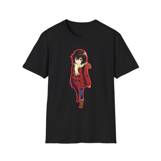 Cute Anime Graphic erased T-Shirt, Unisex Softstyle Tee for Fans, Cozy Everyday Wear, Perfect Gift for Teens, Anime Merchandise