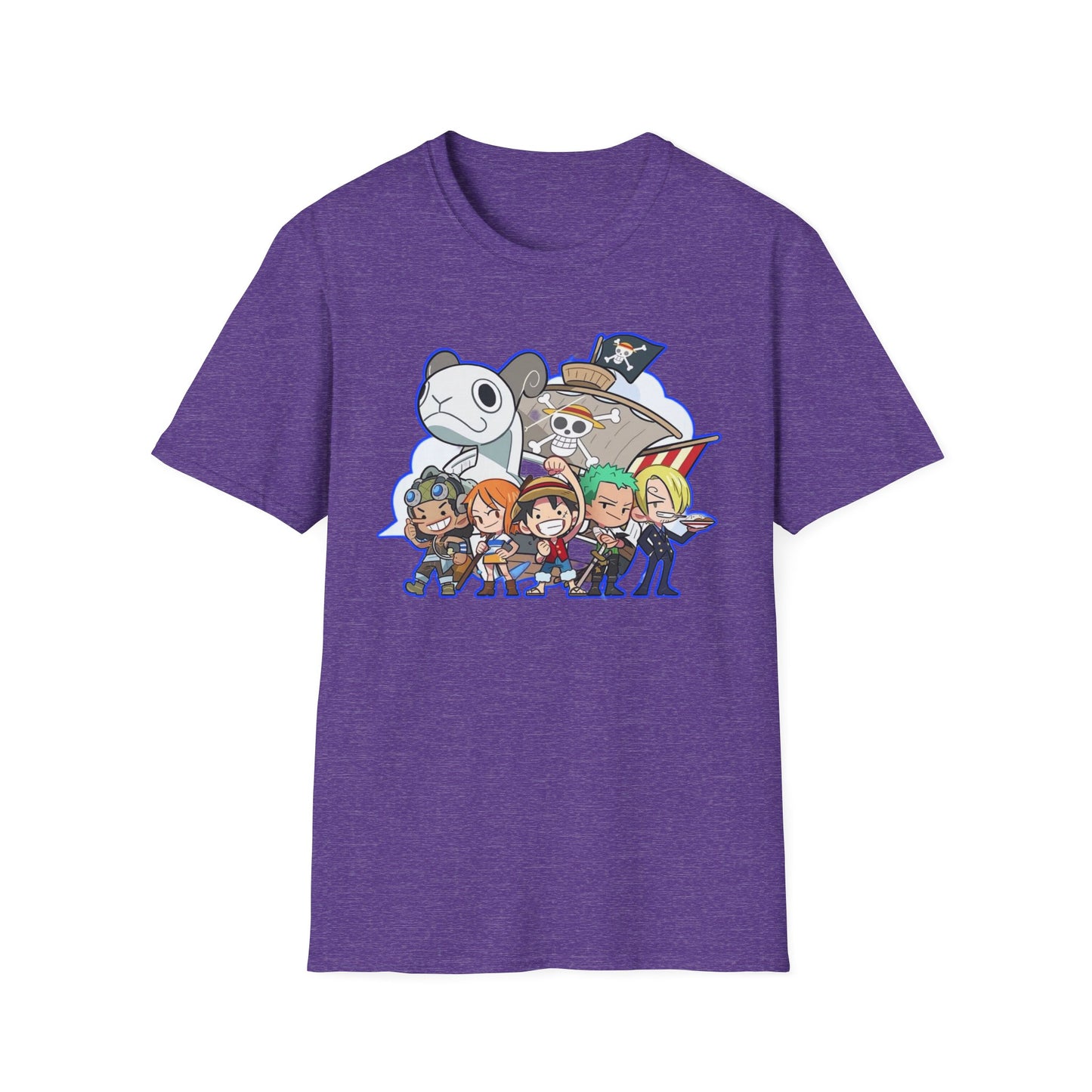 Cute Cartoon Character one piece 7 T-Shirt, Graphic Tee for Anime Lovers, Unisex Gift, Casual Wear, Softstyle Shirt