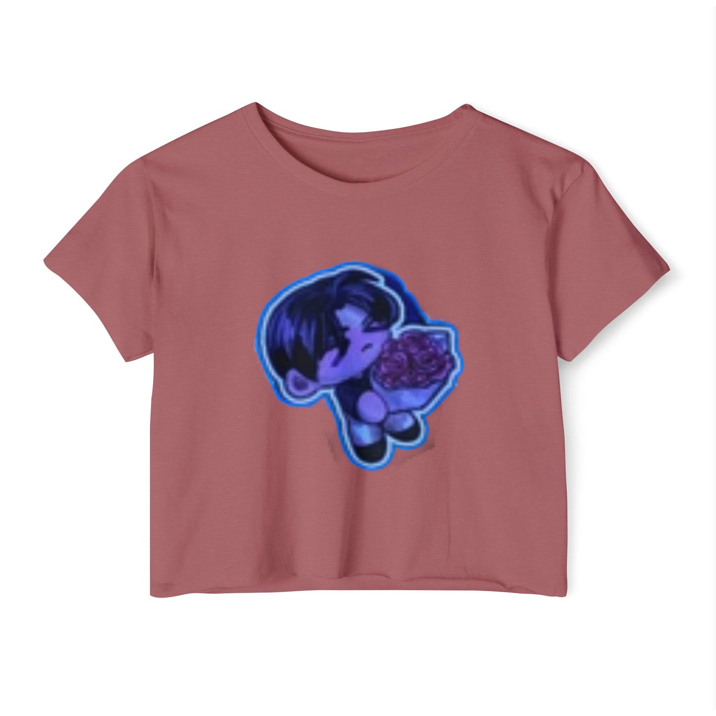 Festival Vibe Women's  initial D 4Crop Top, Stylish Summer Tee, Boho Chic Shirt, Music Event Outfit, Cute Gift for Her