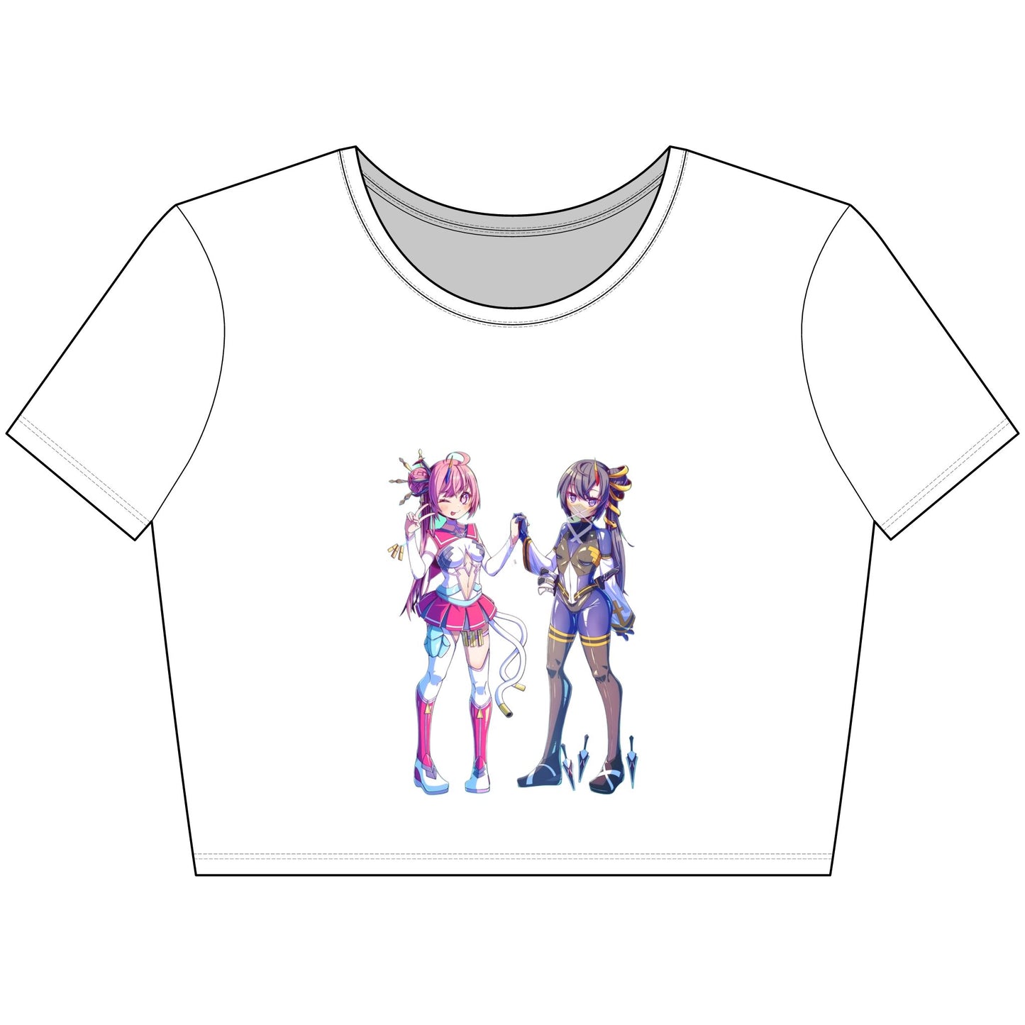 Lewd Anime-Inspired Crop Top, Trendy Women’s T-Shirt, Playful Casual Wear, Unique Gift for Anime Lovers, Fun Summer Fashion
