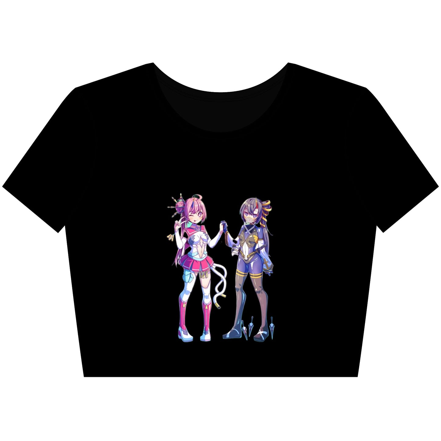 Lewd Anime-Inspired Crop Top, Trendy Women’s T-Shirt, Playful Casual Wear, Unique Gift for Anime Lovers, Fun Summer Fashion