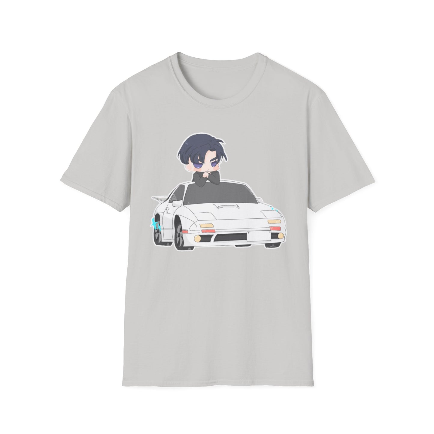 Anime Car initial D 4 Chibi T-Shirt, Unisex Graphic Tee, Cool Gift for Car Lovers, Casual Wear, Streetwear Style