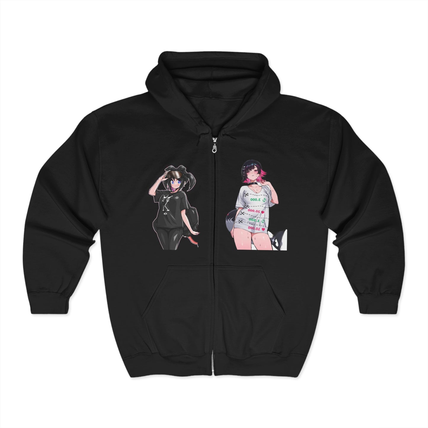 Anime-Inspired lewd Unisex Zip Hoodie, Graphic Hoodie, Casual Streetwear, Gift for Anime Fans, Trendy Apparel, Unique Anime Style
