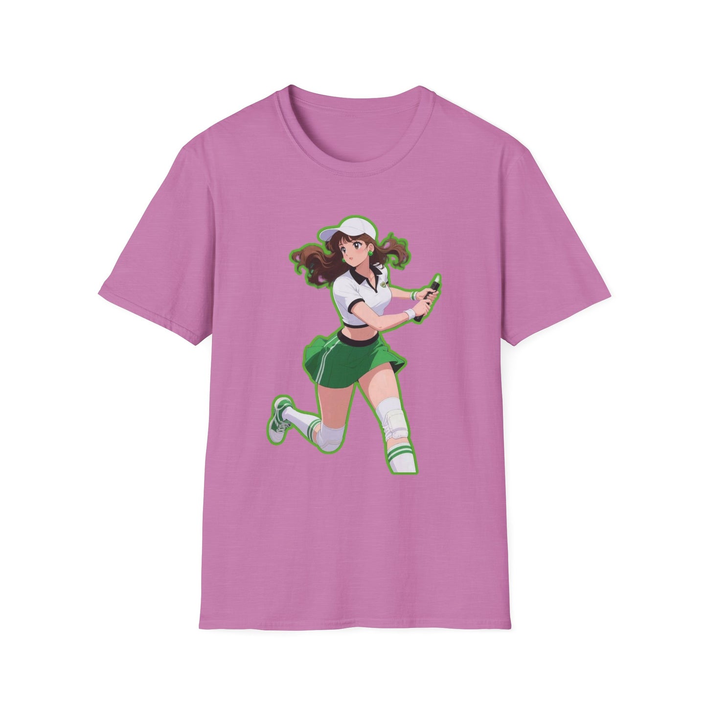 Playful Anime sailor moon 4 Character T-Shirt, Unisex Softstyle Tee, Casual Graphic Shirt, Gift for Anime Lovers, Fun Everyday Wear, Otaku Merchandise