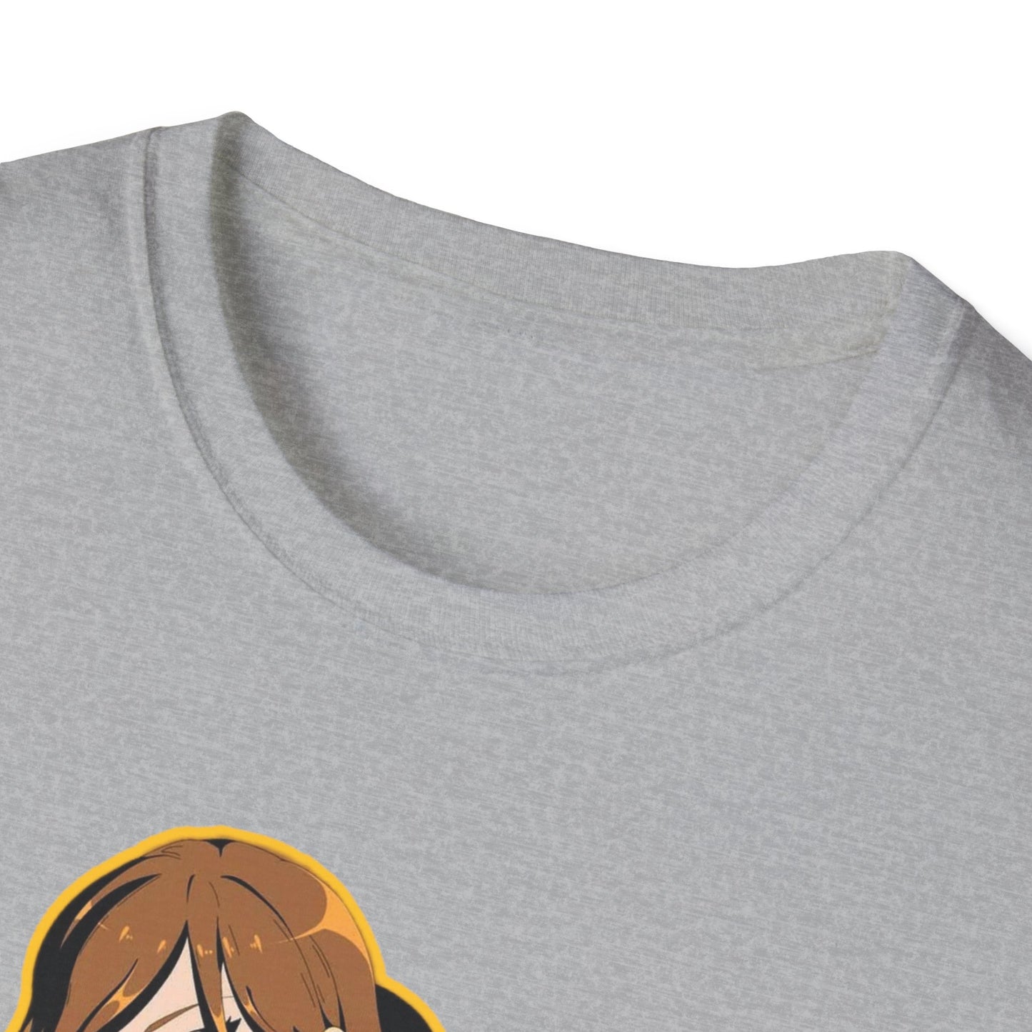 Chic Graphic one piece T-Shirt for Trendy Fashionistas, Unisex Softstyle Tee, Anime Art Apparel, Perfect Gift for Birthdays and Casual Outings