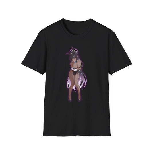 Anime Graphic lewd bunny 4 T-Shirt, Unisex Softstyle Tee for Anime Lovers, Casual Wear, Gift for Fans, Statement Tee, Edgy Style