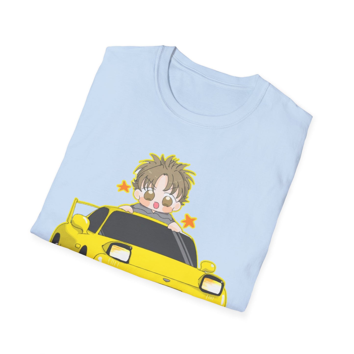 Cool Cartoon initial D 5 Car Unisex T-Shirt - Fun Gift for Car Lovers, Anime Fans, Birthday, Casual Wear, Everyday Style