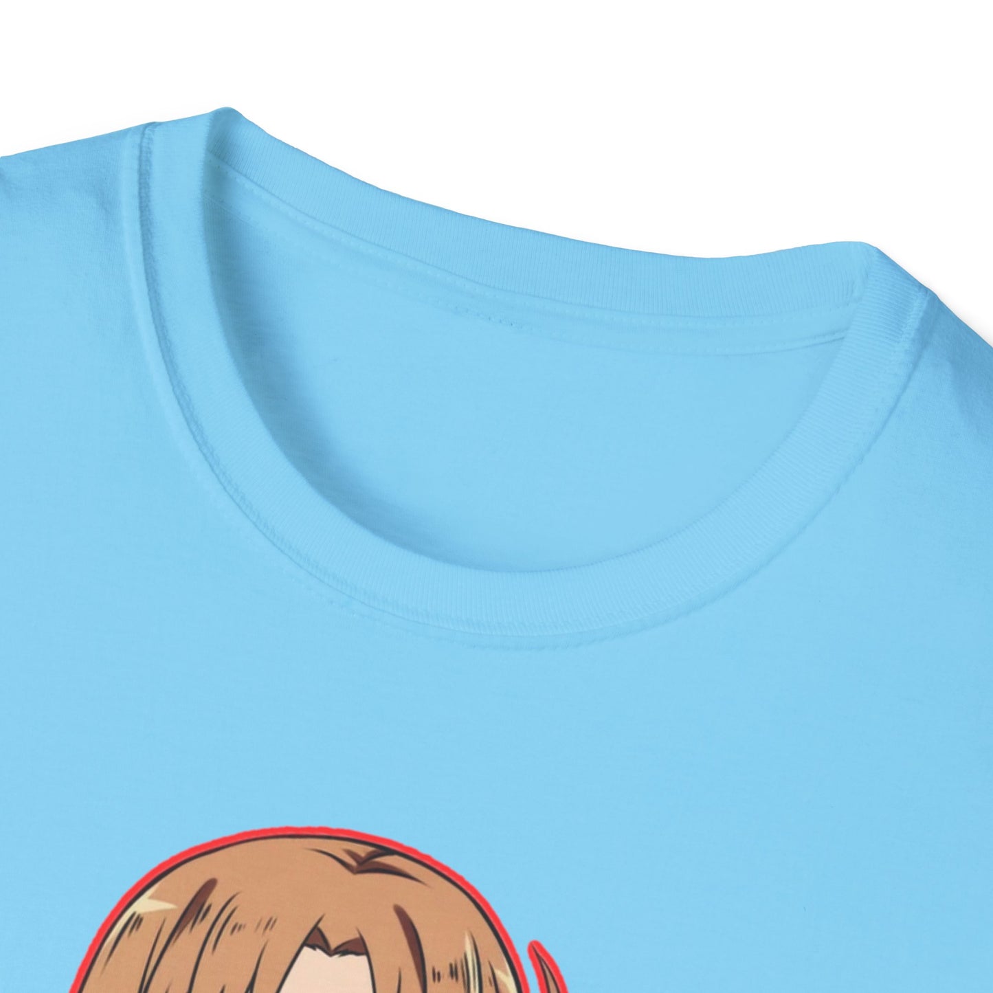 Anime Character Pancakes  sao Unisex Softstyle T-Shirt, Cute Graphic Tee, Gift for Fans, Casual Wear, Cosplay Event