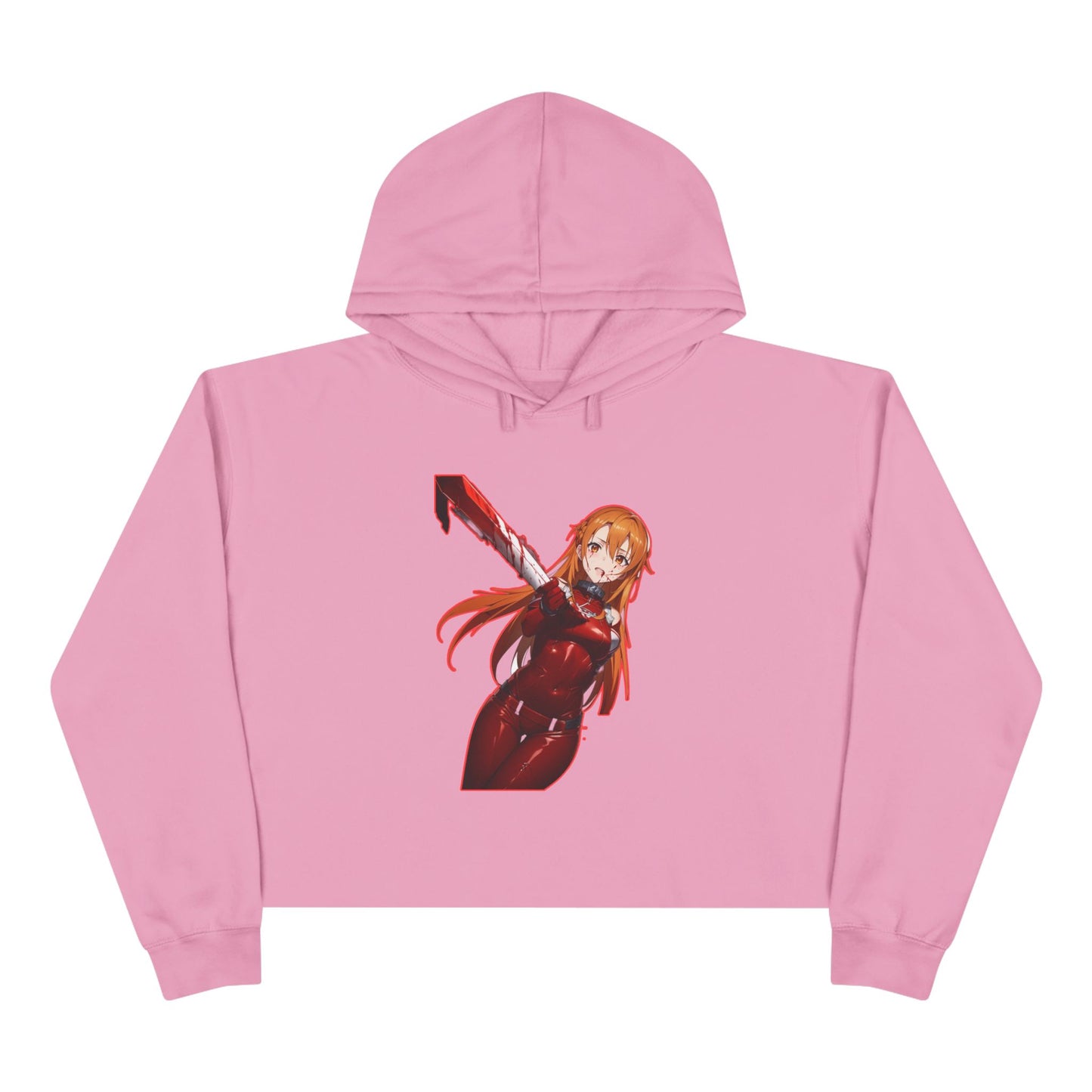 of Trendy Crop Hoodie sao 3 with Unique Designs, Anime Aesthetic, Casual Streetwear, Gift for Fans, Fashion Statement