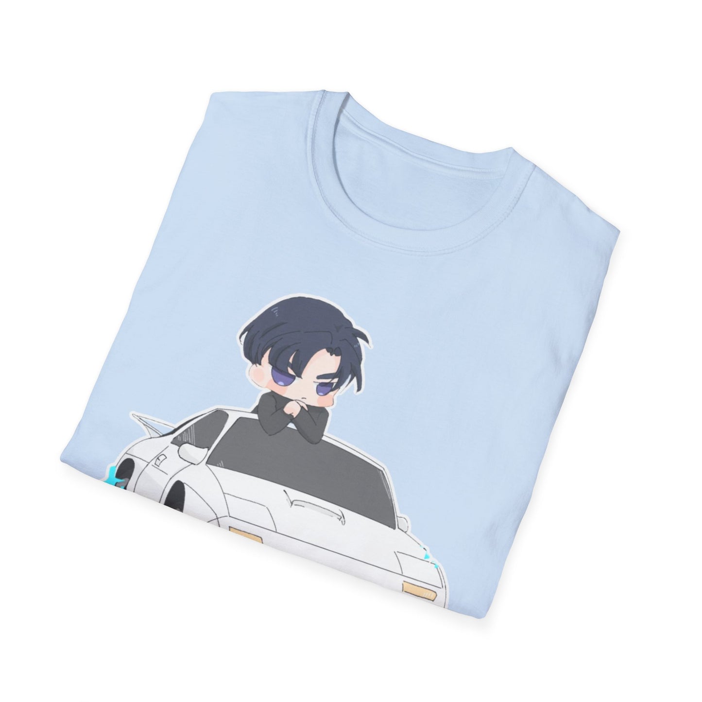 Anime Car initial D 4 Chibi T-Shirt, Unisex Graphic Tee, Cool Gift for Car Lovers, Casual Wear, Streetwear Style