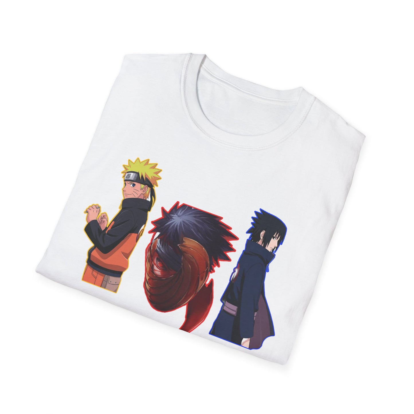 Anime-Inspired Naruto 5 Unisex Softstyle T-Shirt, Graphic Tee for Fans, Casual Wear, Gift for Birthdays, Cosplay, and Conventions