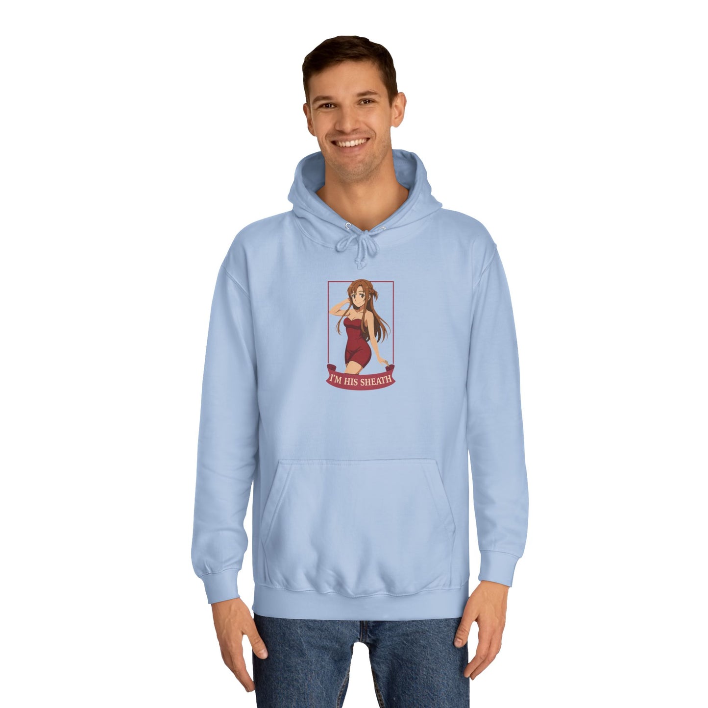 Anime-Inspired Unisex College Hoodie, Comfortable Casual Wear, Unique Graphic Sweatshirt, Trendy Gifts for Students, Streetwear Style