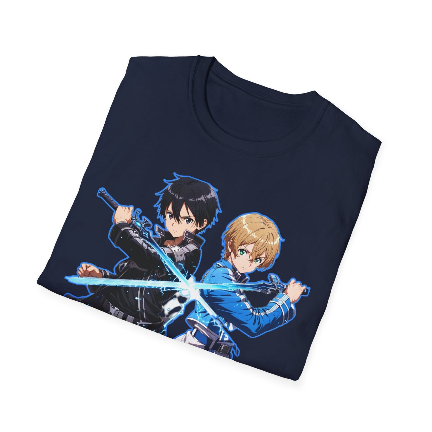 Anime-Inspired sao 10 Unisex Softstyle T-Shirt, Casual Wear, Gift for Otaku, Birthday Present, Soft Graphic Tee