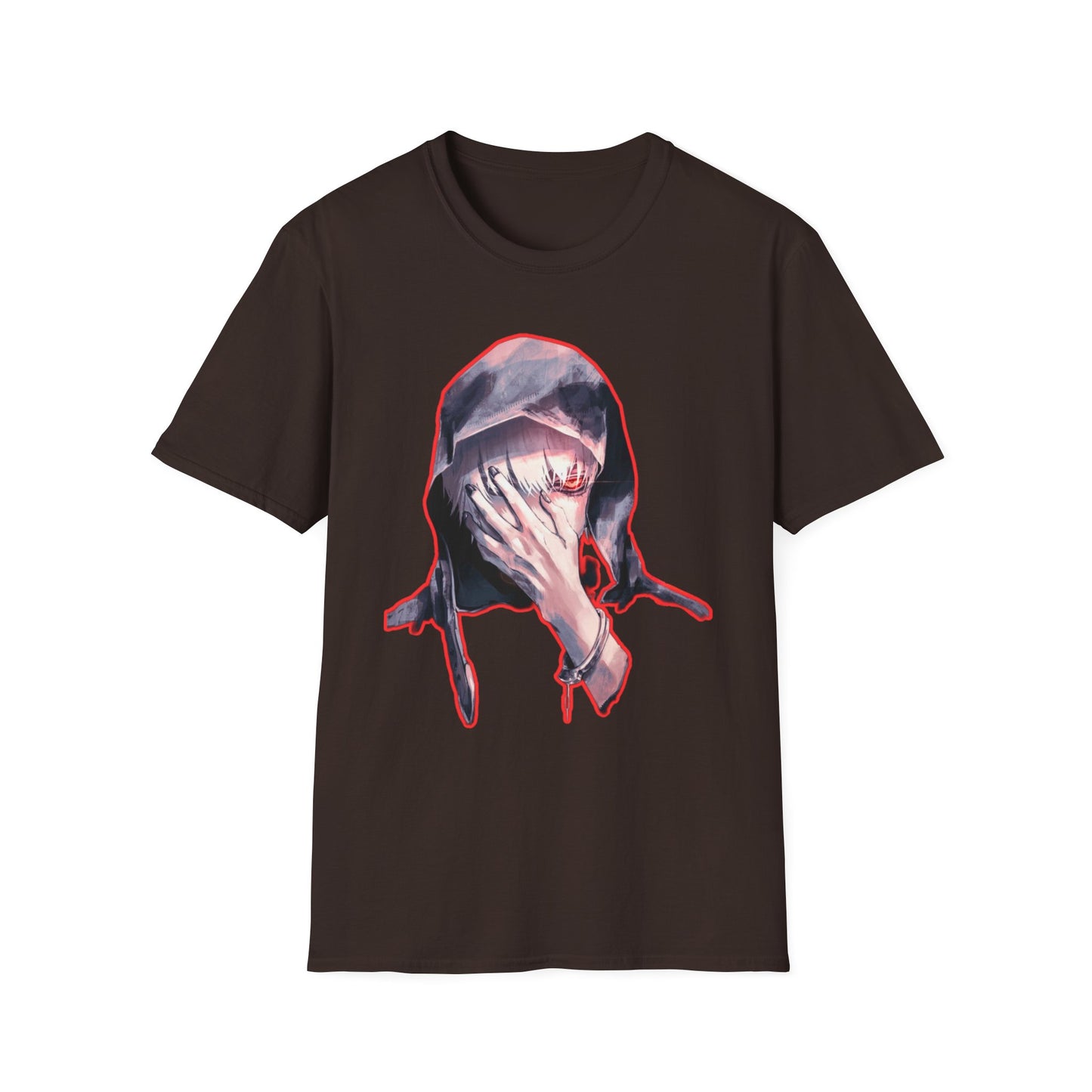 Unisex Graphic Tee tokyo ghoul style 3with Distressed Art, Casual Fashion, Streetwear Style, Gifts for Art Lovers, Everyday Wear, Unique Gift Idea