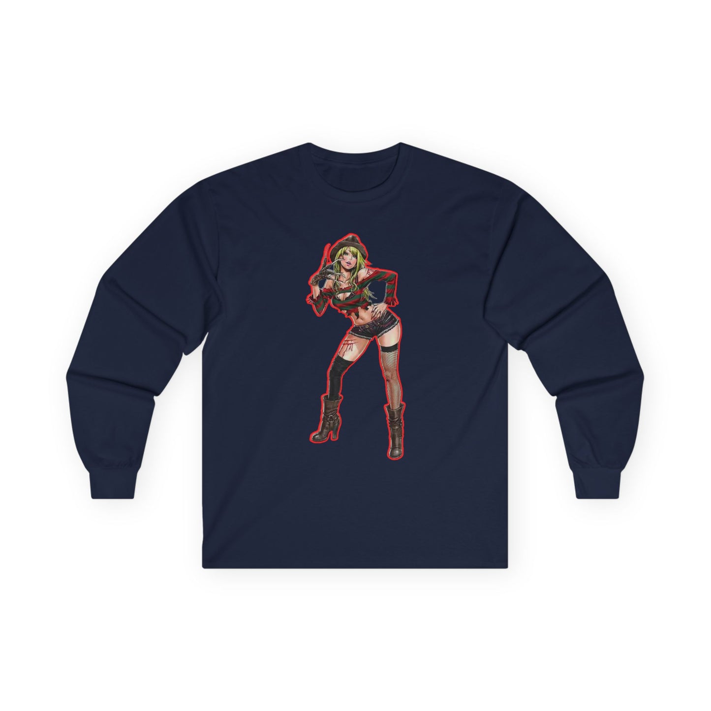 Trendy spooky season masters of horror 2Graphic Tee, Stylish Long Sleeve Shirt, Perfect Gift for Comic Fans, Everyday Casual Wear, Unique Costume Apparel