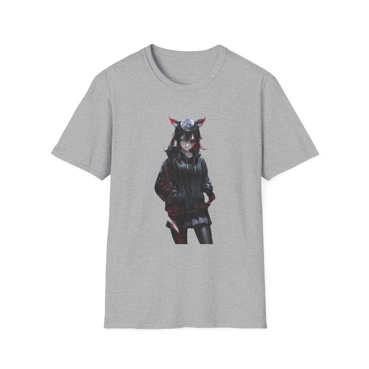 Anime-Inspired Graphic tokyo ghoul style 6T-Shirt, Unisex Softstyle Tee, Casual Wear, Gift for Otaku, Anime Expo, Trendy Streetwear, Unique Fashion