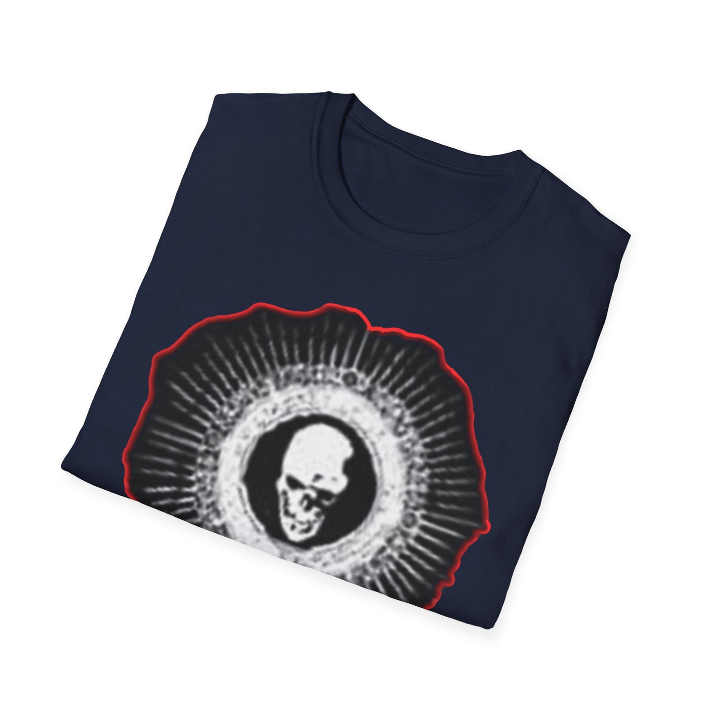 Skull Graphic Tee dn style – Unisex Softstyle T-Shirt for Art Lovers, Halloween, Casual Wear, Gothic Fashion, Unique Gift